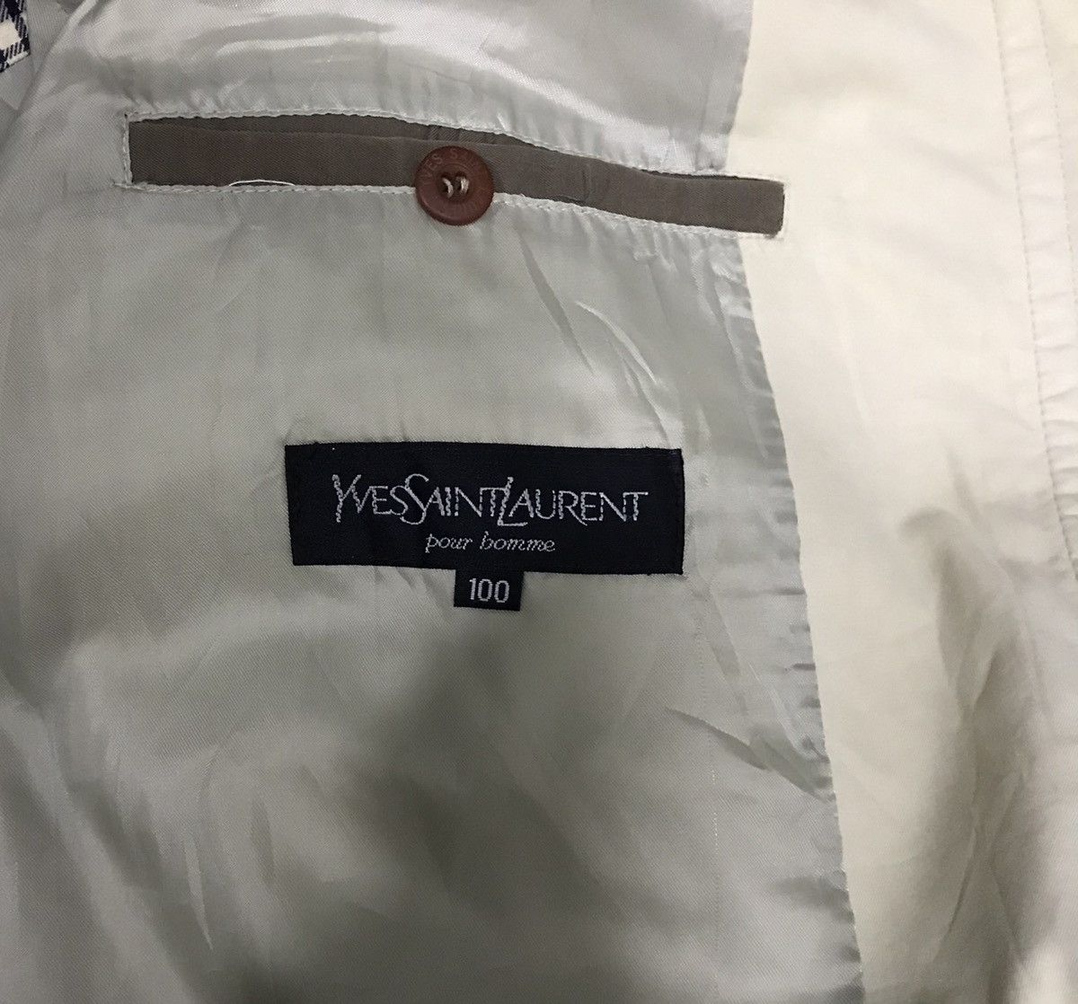 Yves Saint Laurent YVES SAINT LAURENT pour bomme JACKET COAT Size US L / EU 52-54 / 3 - 14 Thumbnail