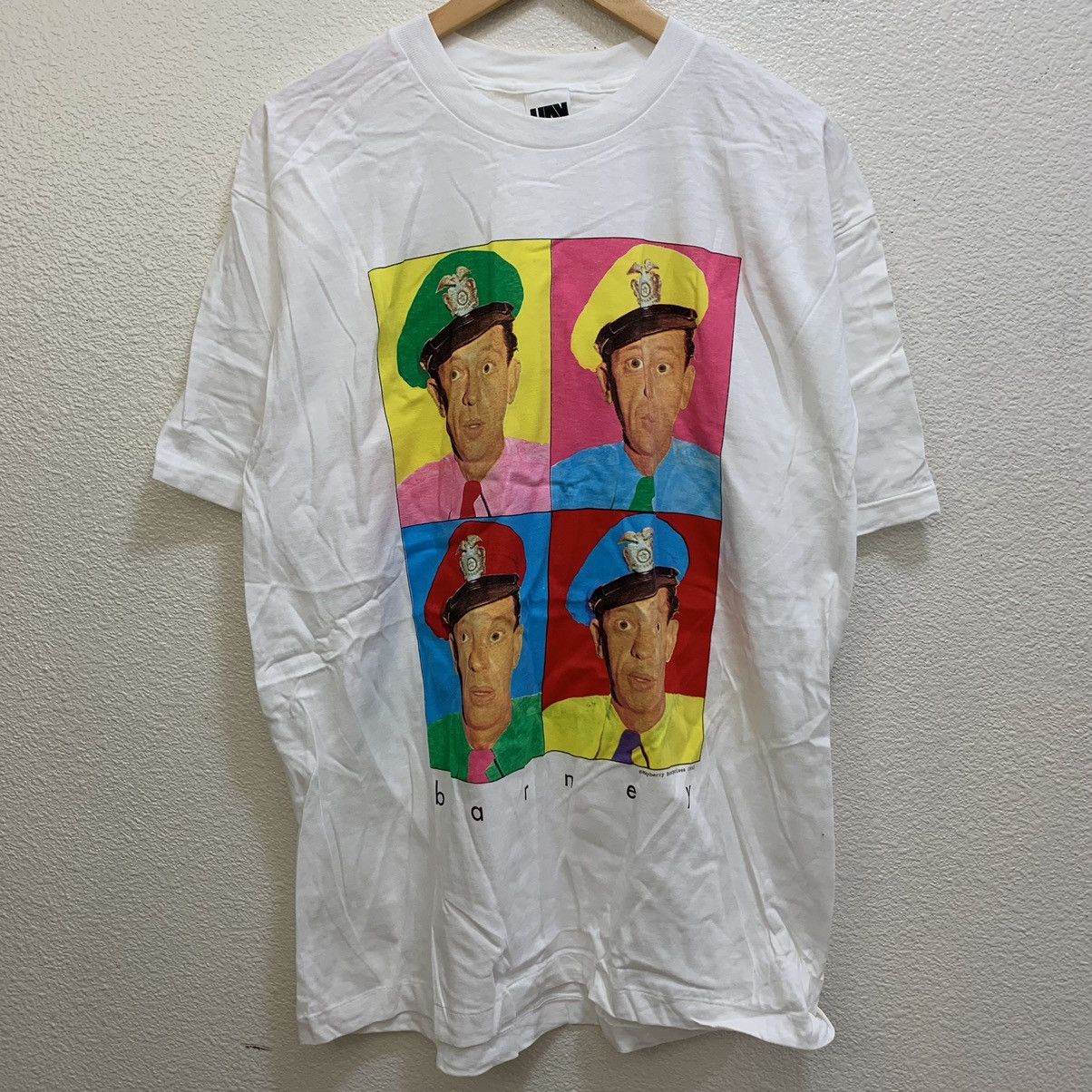 T-shirt Vintage The Andy Griffith Show - Barney Fife - "Nip It In The Bud" - Bleu Clair Taille S