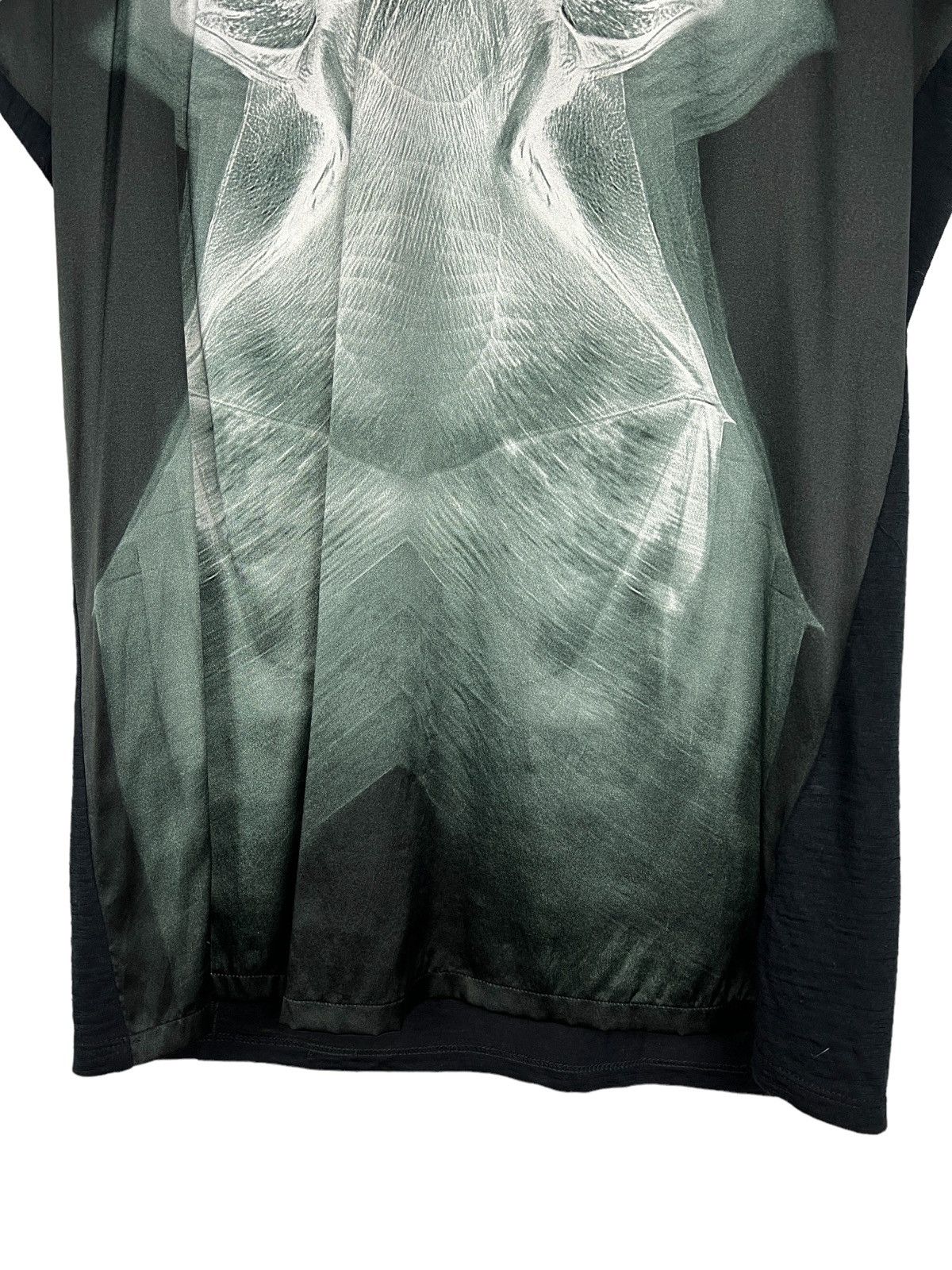 Helmut Lang 'X-Ray” Flux Print Silk Shirt