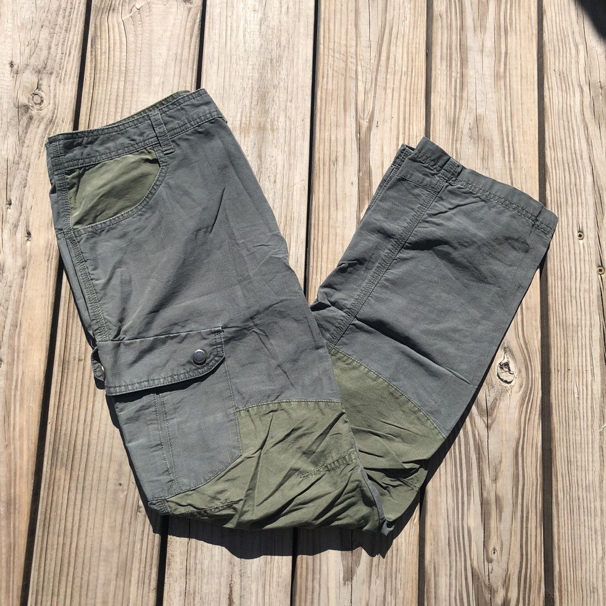 Columbia Columbia Outdoor Olive Green Double Knee Cargo Hiking Pants Size US 31 - 2 Thumbnail
