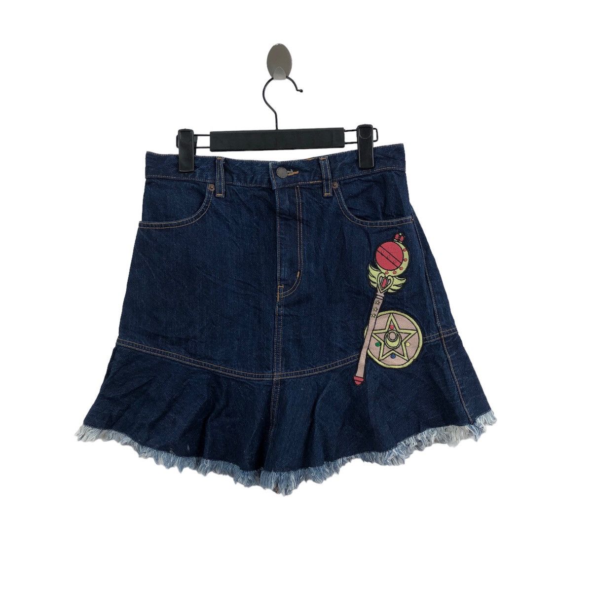 image of Anima x Gu Sailor Moon Skirt Jeans Anime 25 Anniversary in Navy, Women's (Size 28)
