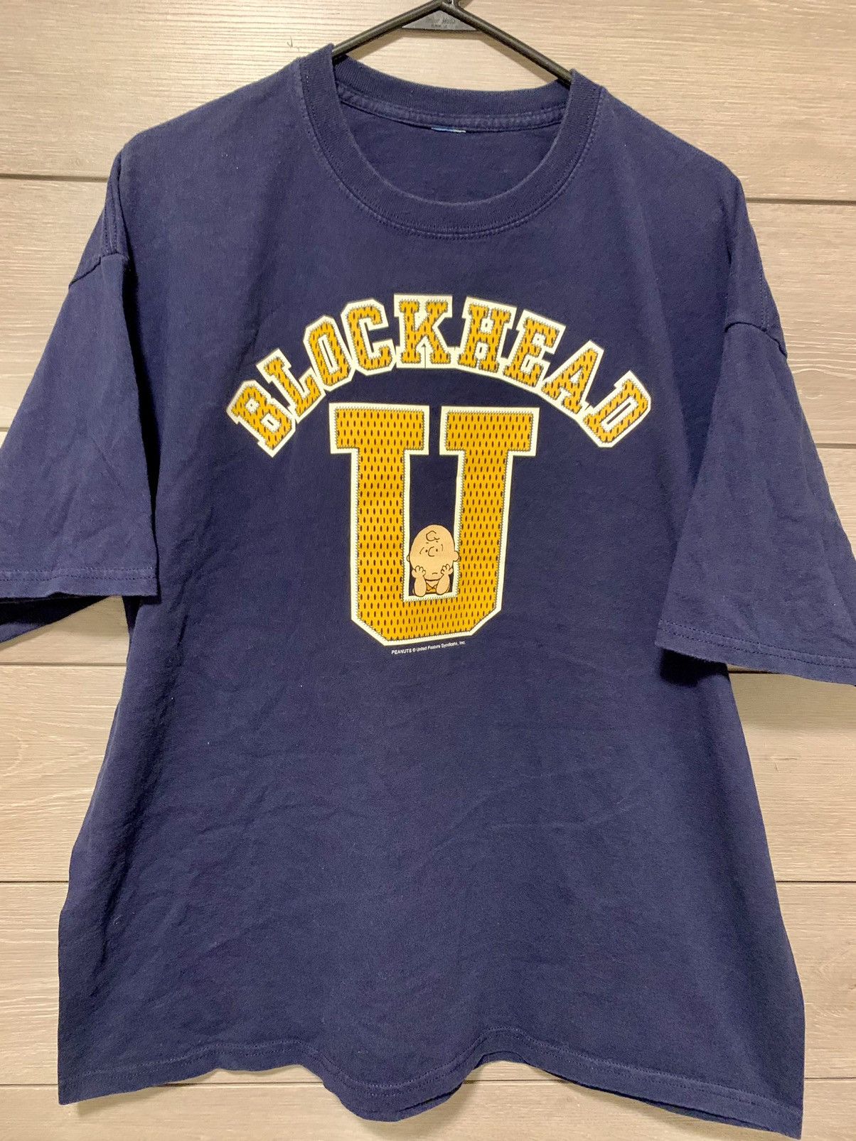 Peanuts × Vintage Vintage ‘Blockhead U’ T-Shirt Size US XL / EU 56 / 4 - 1 Thumbnail