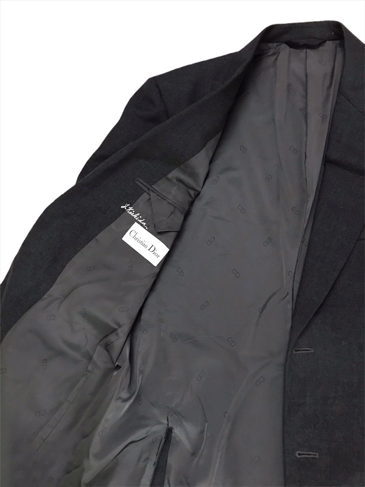 Christian Dior Monsieur × Dior × Hedi Slimane Japanese Iconic Designer Christian Dior Minimalist Blazer Size 50L - 2 Thumbnail