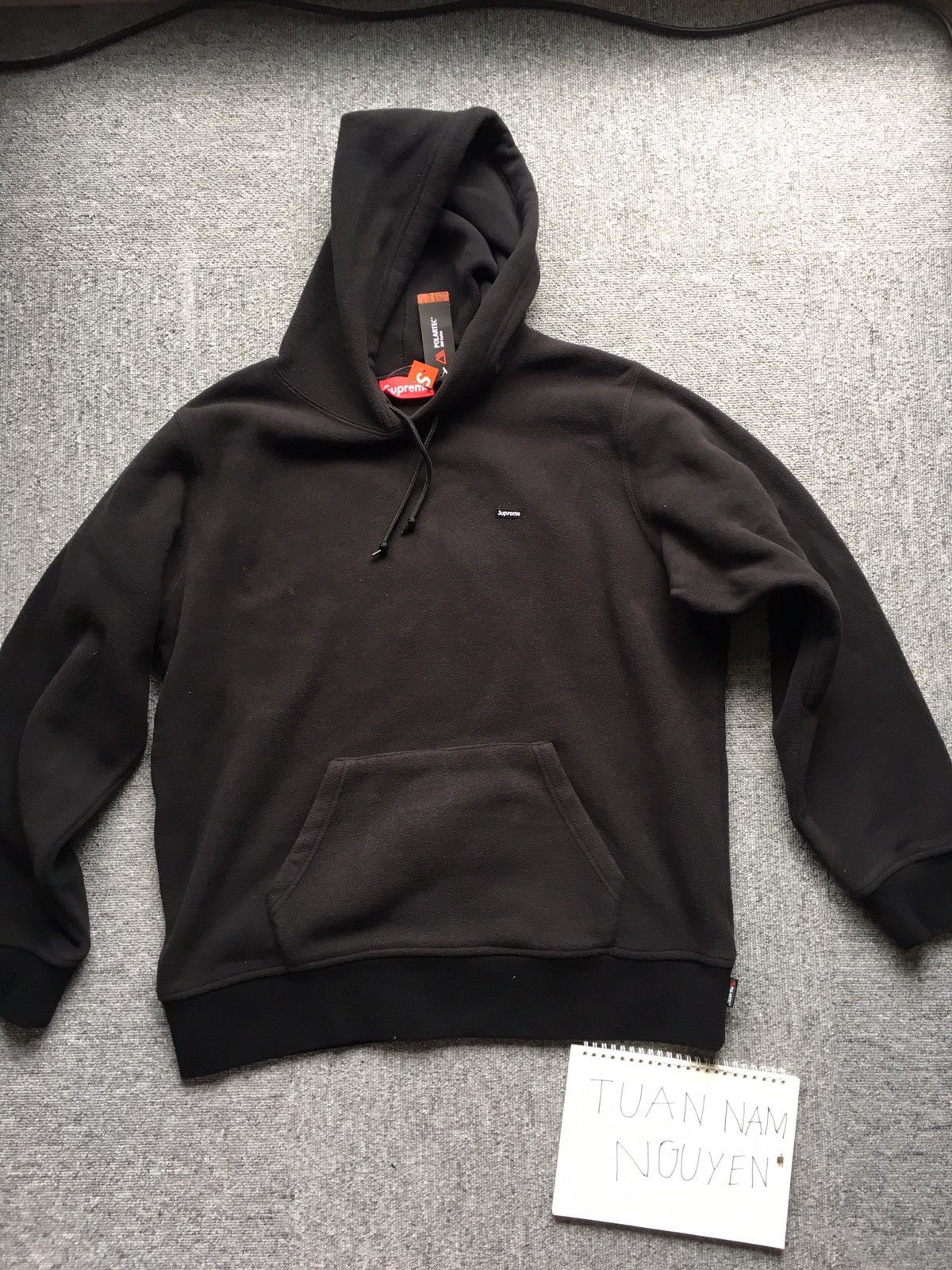Supreme Polartec Hoodie Black Size M 