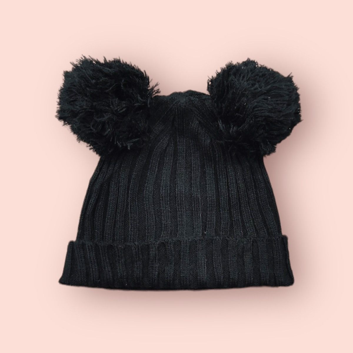 Disney × Japanese Brand MICKEY MOUSE DOUBLE POM EARS BEANIE HAT Size ONE SIZE - 15 Thumbnail