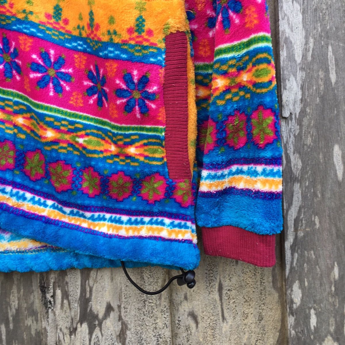 Native × Vintage Vintage Titicaca Peruvian Native Hoodie Fleece Sweatshirt Size L / US 10 / IT 46 - 4 Thumbnail