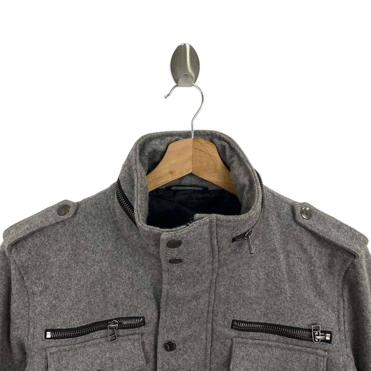 Japanese Brand SEMANTIC DESIGN Japanese Brand Multi Pocket Button Up Wool Size US S / EU 44-46 / 1 - 2 Thumbnail