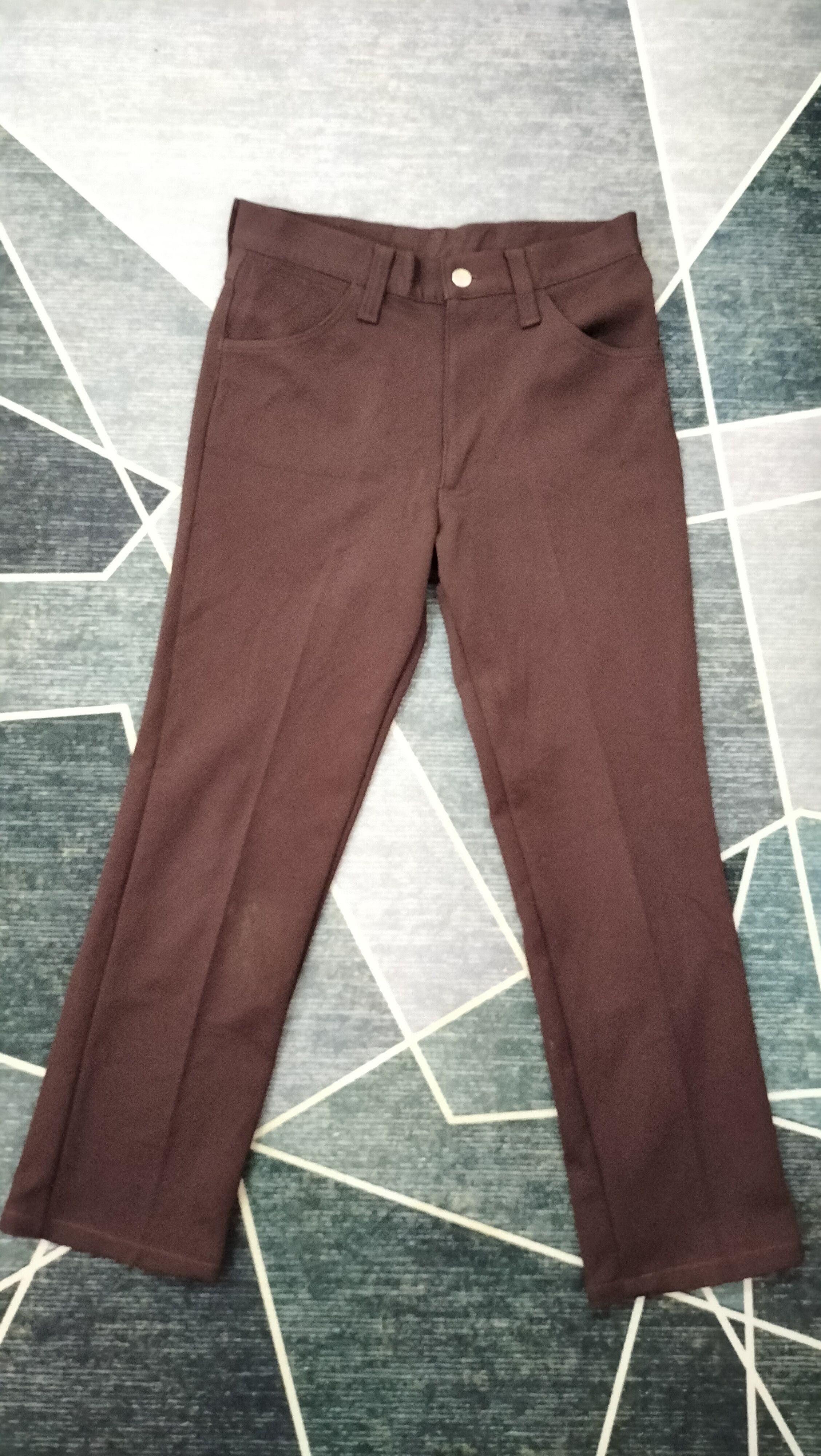 Vintage 80s Wrangler scovil zipper Sta-prest fashion Size US 31 - 1 Thumbnail