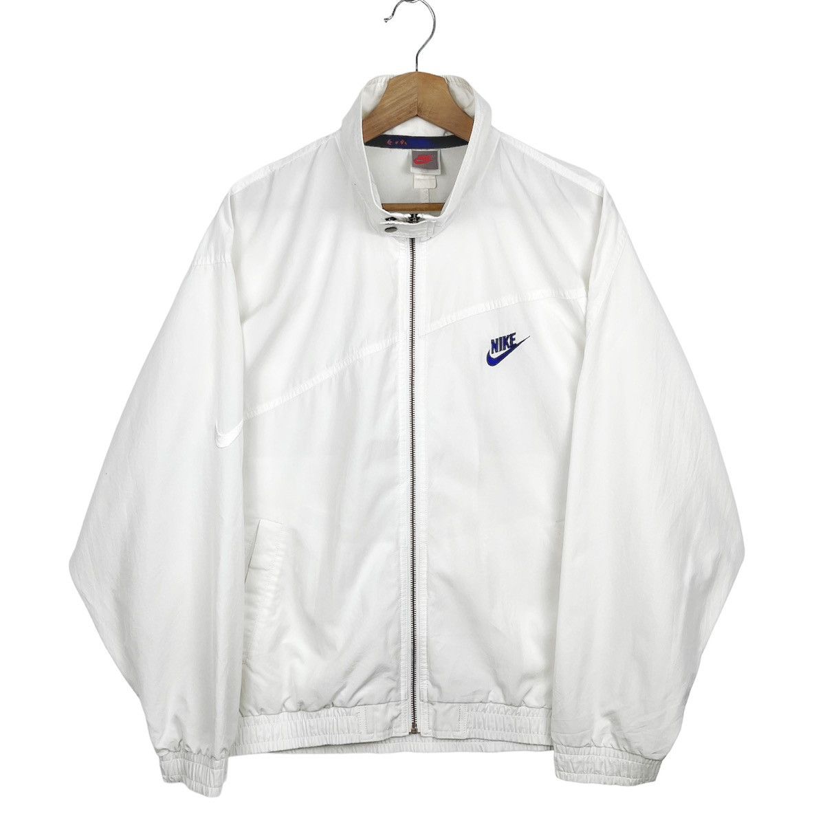 Nike × Vintage Vintage 80’s Nike Embroidered Windbreaker Size US L / EU 52-54 / 3 - 1 Thumbnail