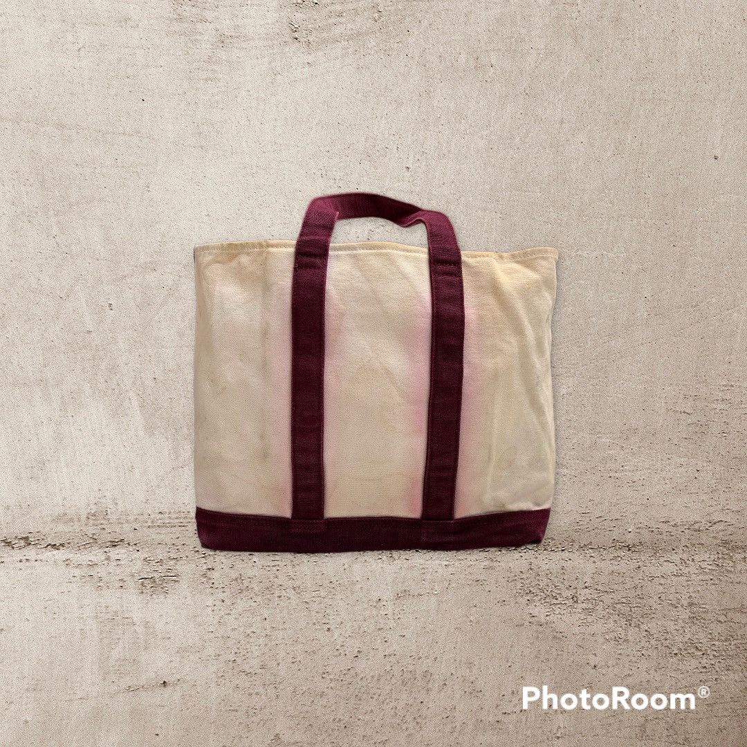 Polo Ralph Lauren POLO RALPH LAUREN TOTEBAG CANVAS WHITE-MAROON Size ONE SIZE - 3 Thumbnail