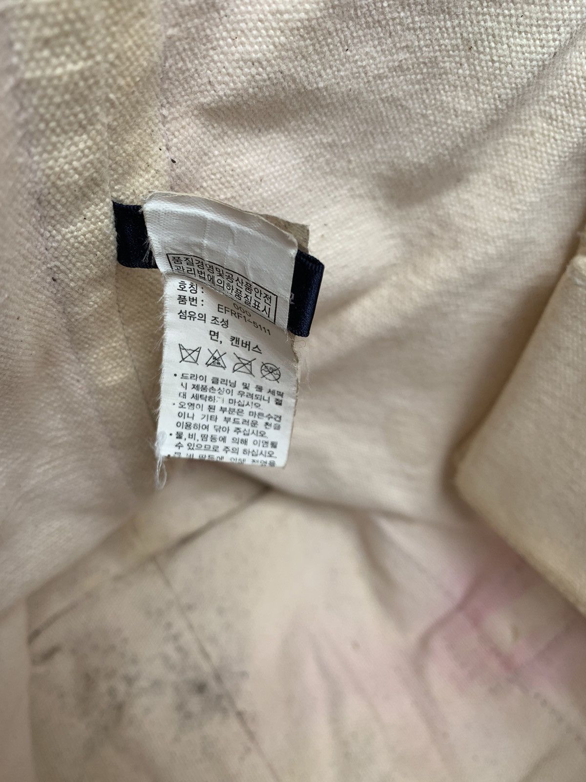 Polo Ralph Lauren POLO RALPH LAUREN TOTEBAG CANVAS WHITE-MAROON Size ONE SIZE - 6 Thumbnail
