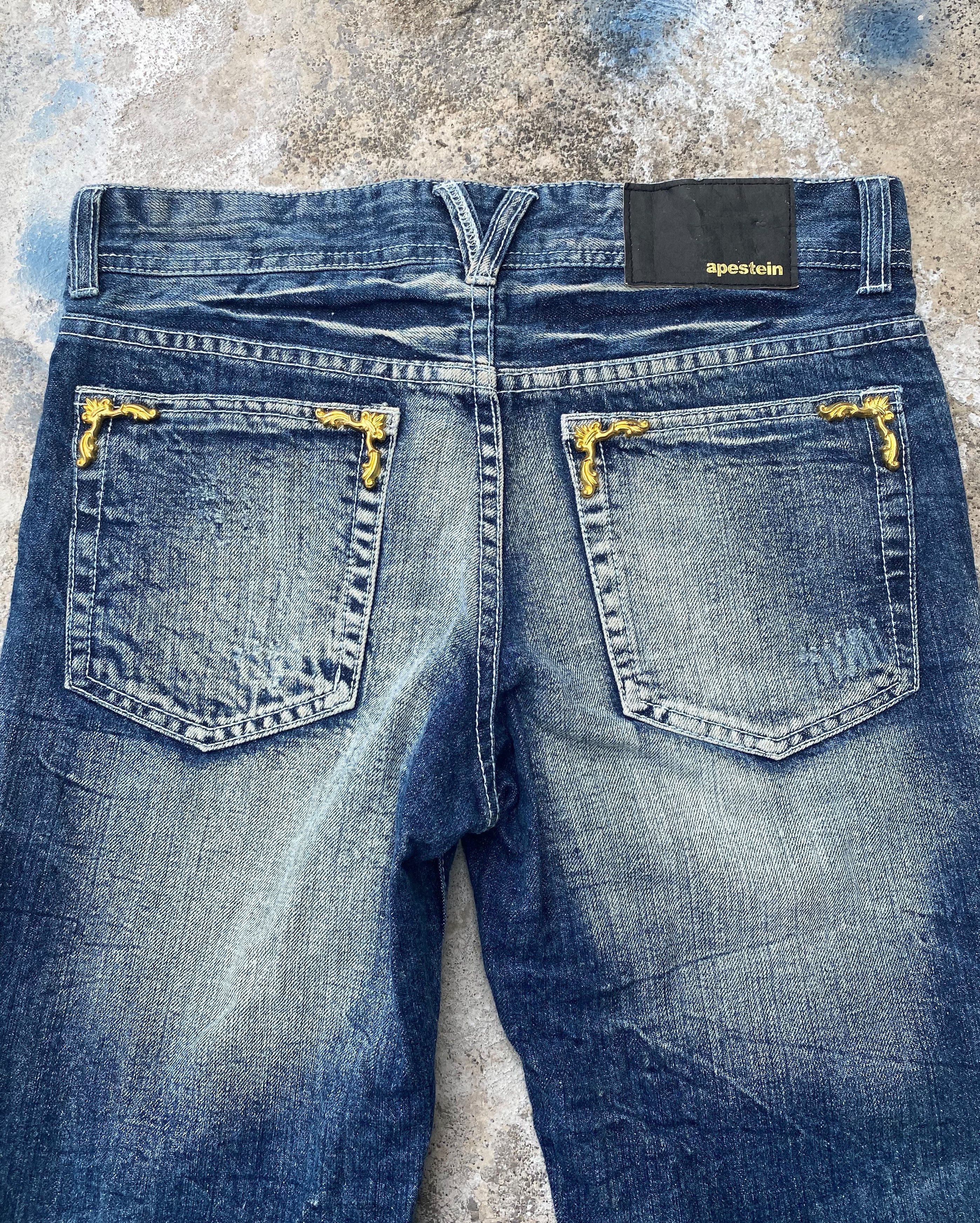 If Six Was Nine × Japanese Brand Flare Pants Light Blue Wash Low Rise Denim for Women Size 28" / US 6 / IT 42 - 10 Thumbnail