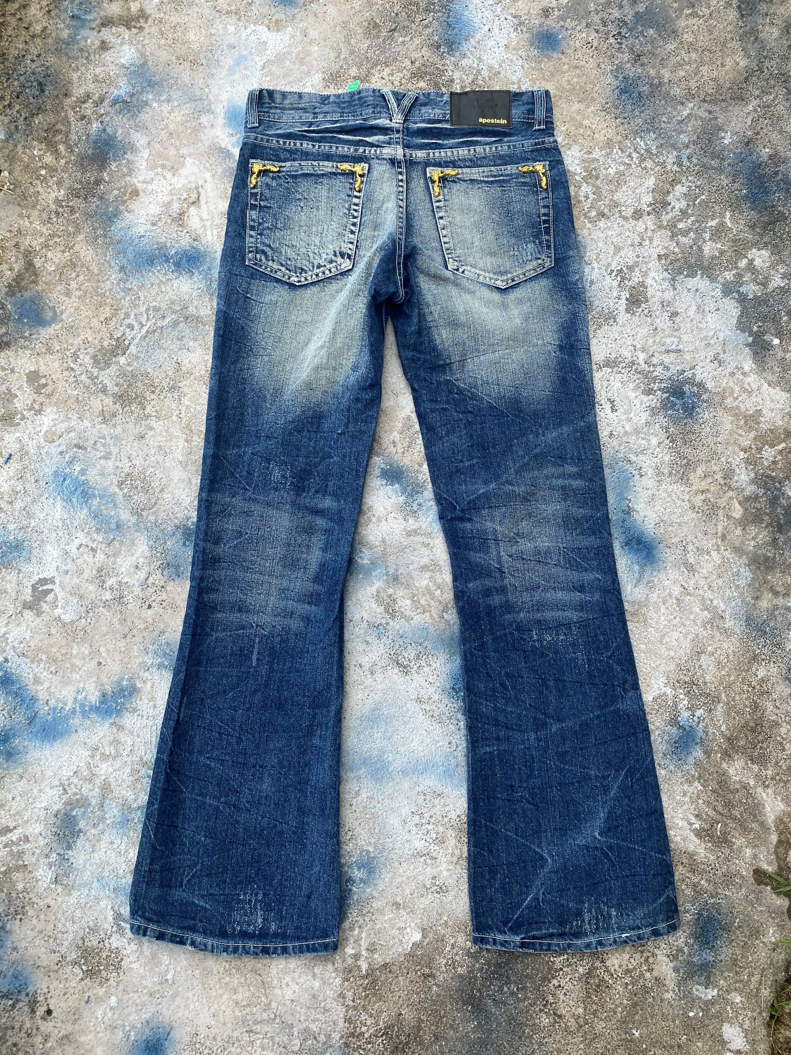 If Six Was Nine × Japanese Brand Flare Pants Light Blue Wash Low Rise Denim for Women Size 28" / US 6 / IT 42 - 2 Thumbnail