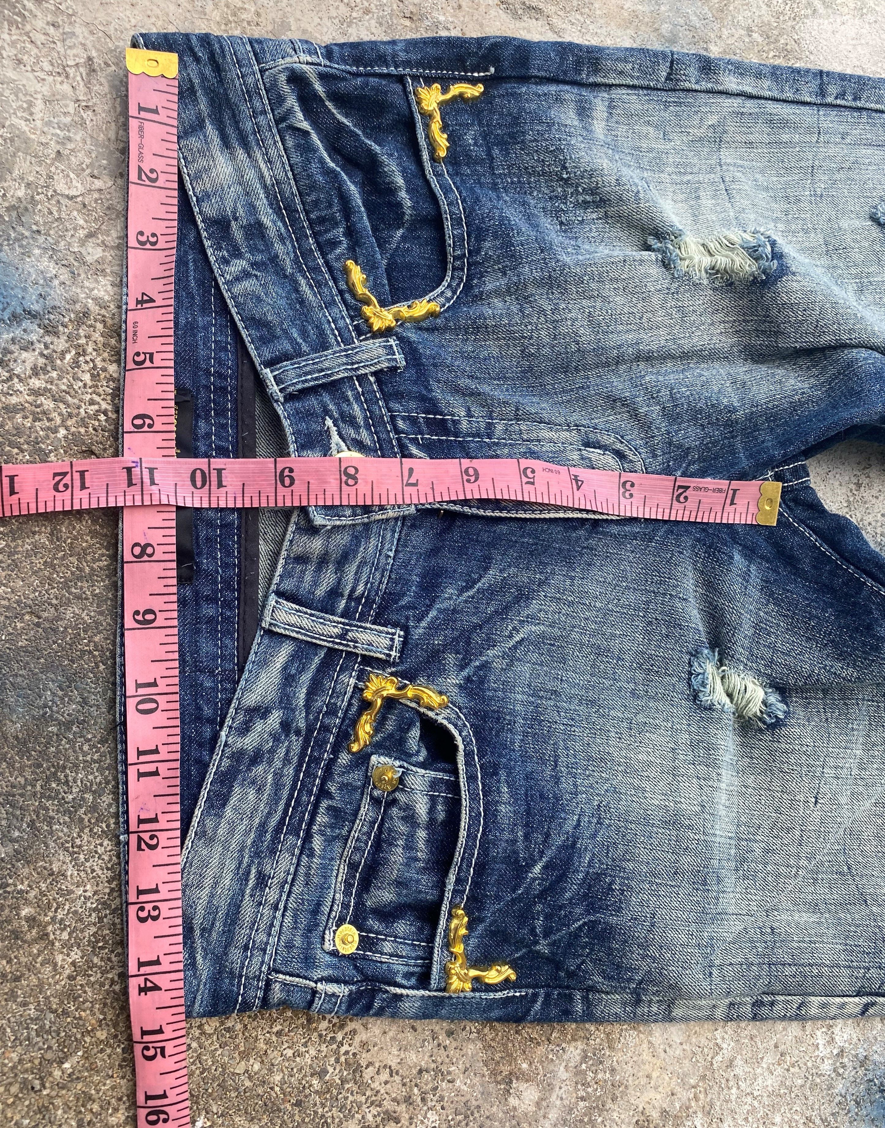 If Six Was Nine × Japanese Brand Flare Pants Light Blue Wash Low Rise Denim for Women Size 28" / US 6 / IT 42 - 13 Thumbnail