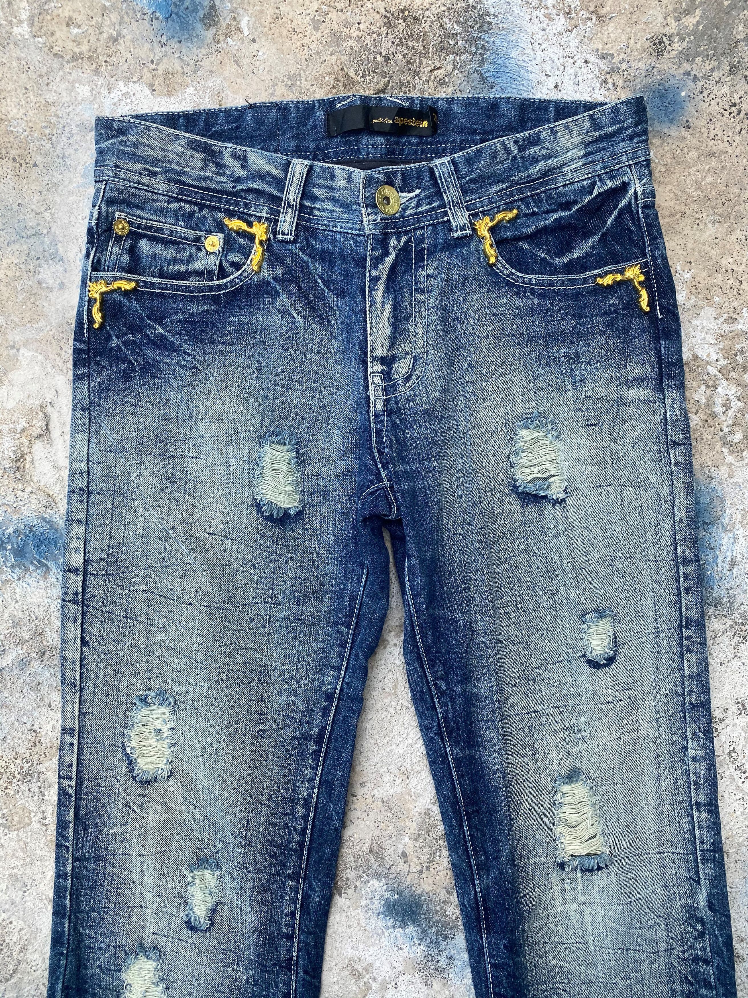 If Six Was Nine × Japanese Brand Flare Pants Light Blue Wash Low Rise Denim for Women Size 28" / US 6 / IT 42 - 3 Thumbnail