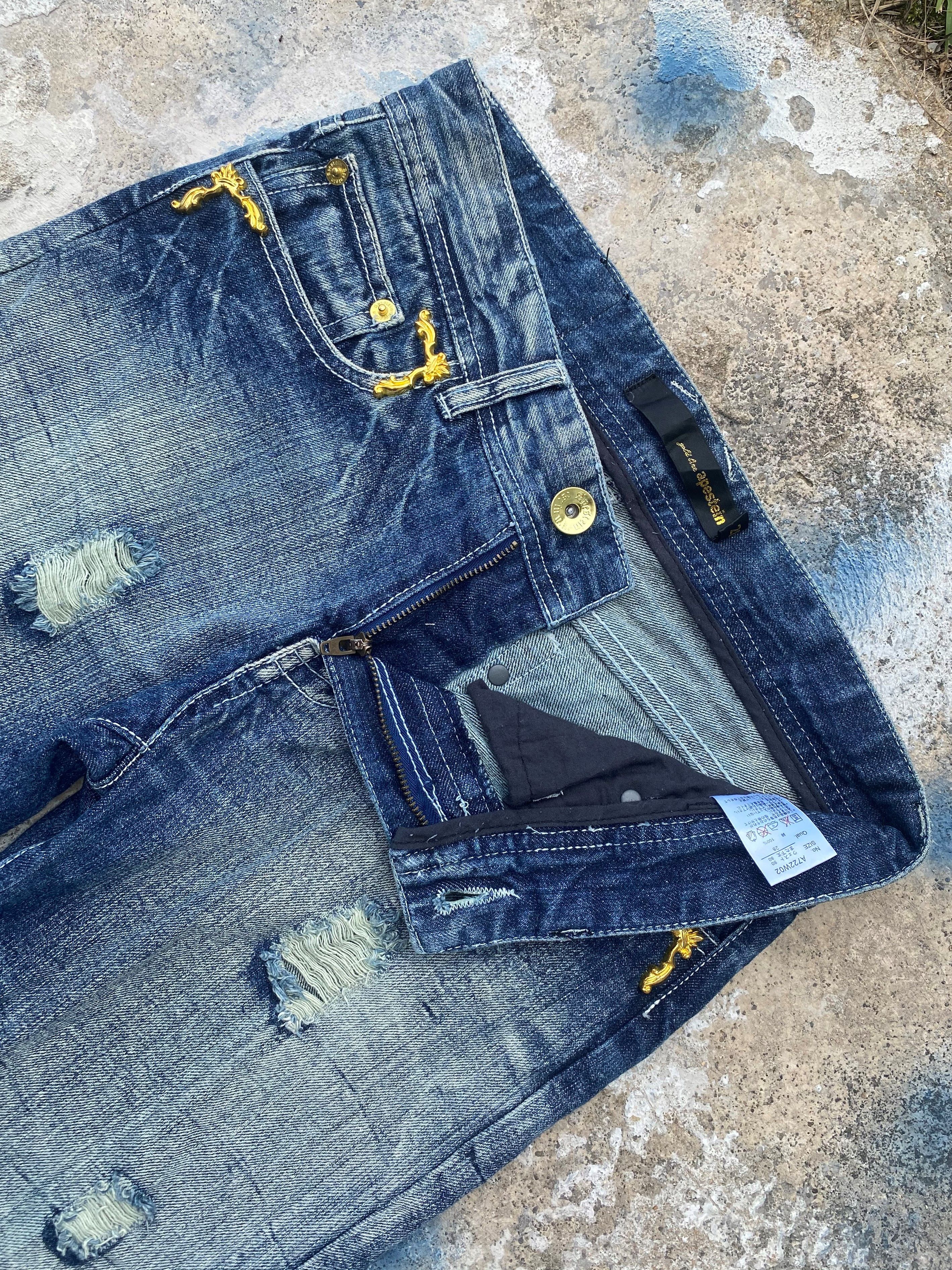 If Six Was Nine × Japanese Brand Flare Pants Light Blue Wash Low Rise Denim for Women Size 28" / US 6 / IT 42 - 5 Thumbnail