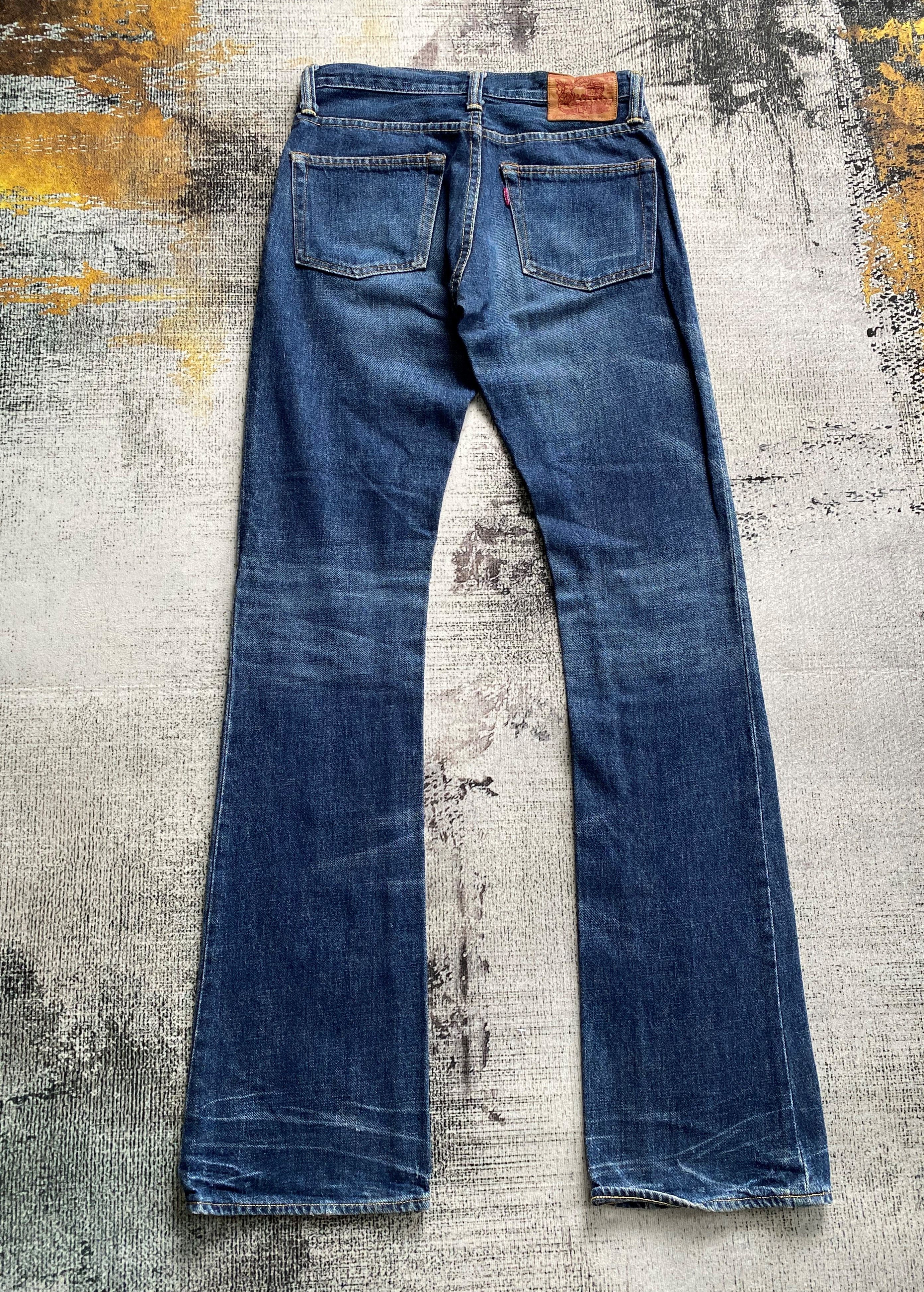 Alchemist RARE🔥Vintage Skull Jeans by Alchemist Slim Flare Punk Jeans Size US 29 - 2 Thumbnail