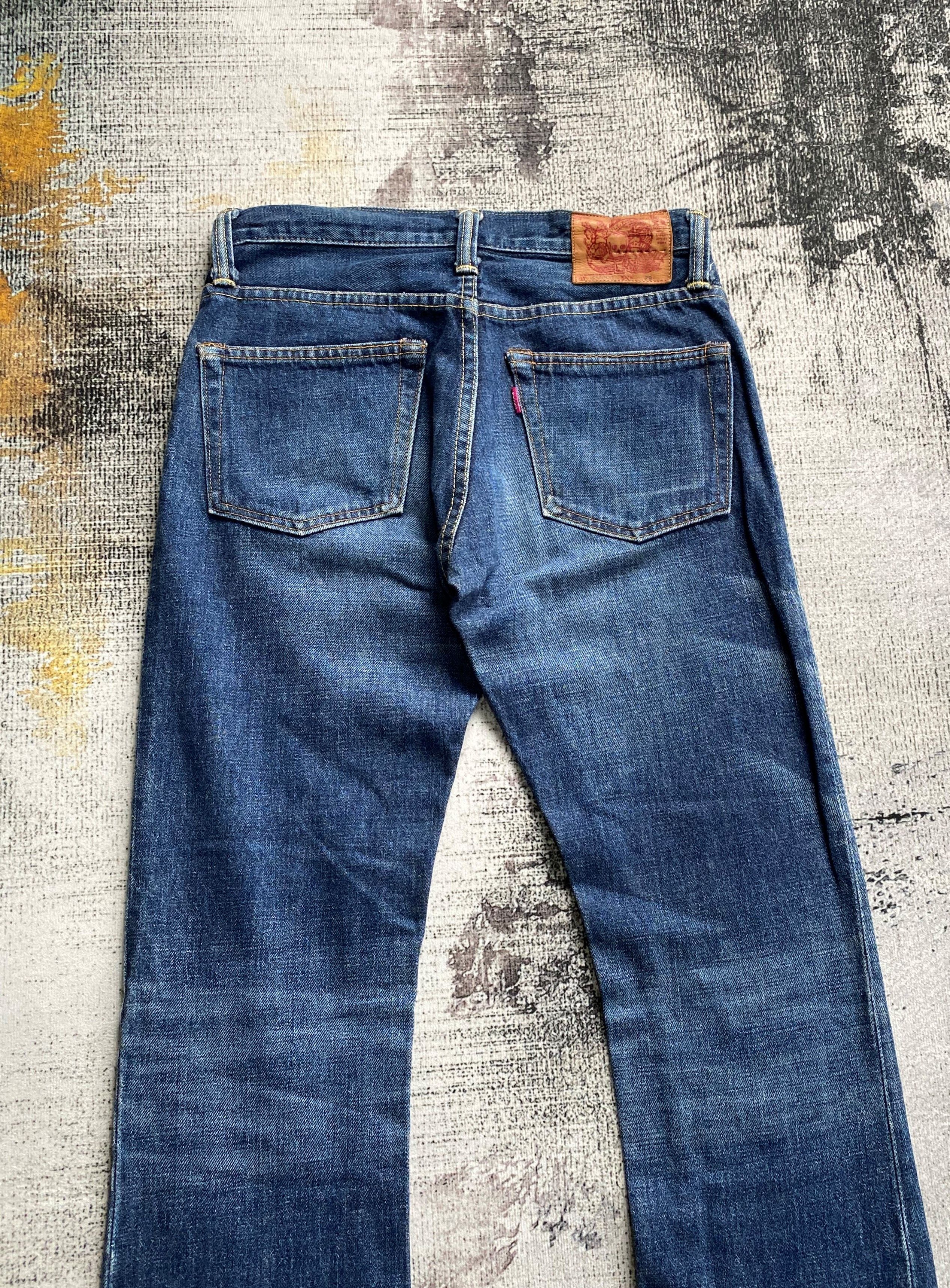 Alchemist RARE🔥Vintage Skull Jeans by Alchemist Slim Flare Punk Jeans Size US 29 - 12 Thumbnail
