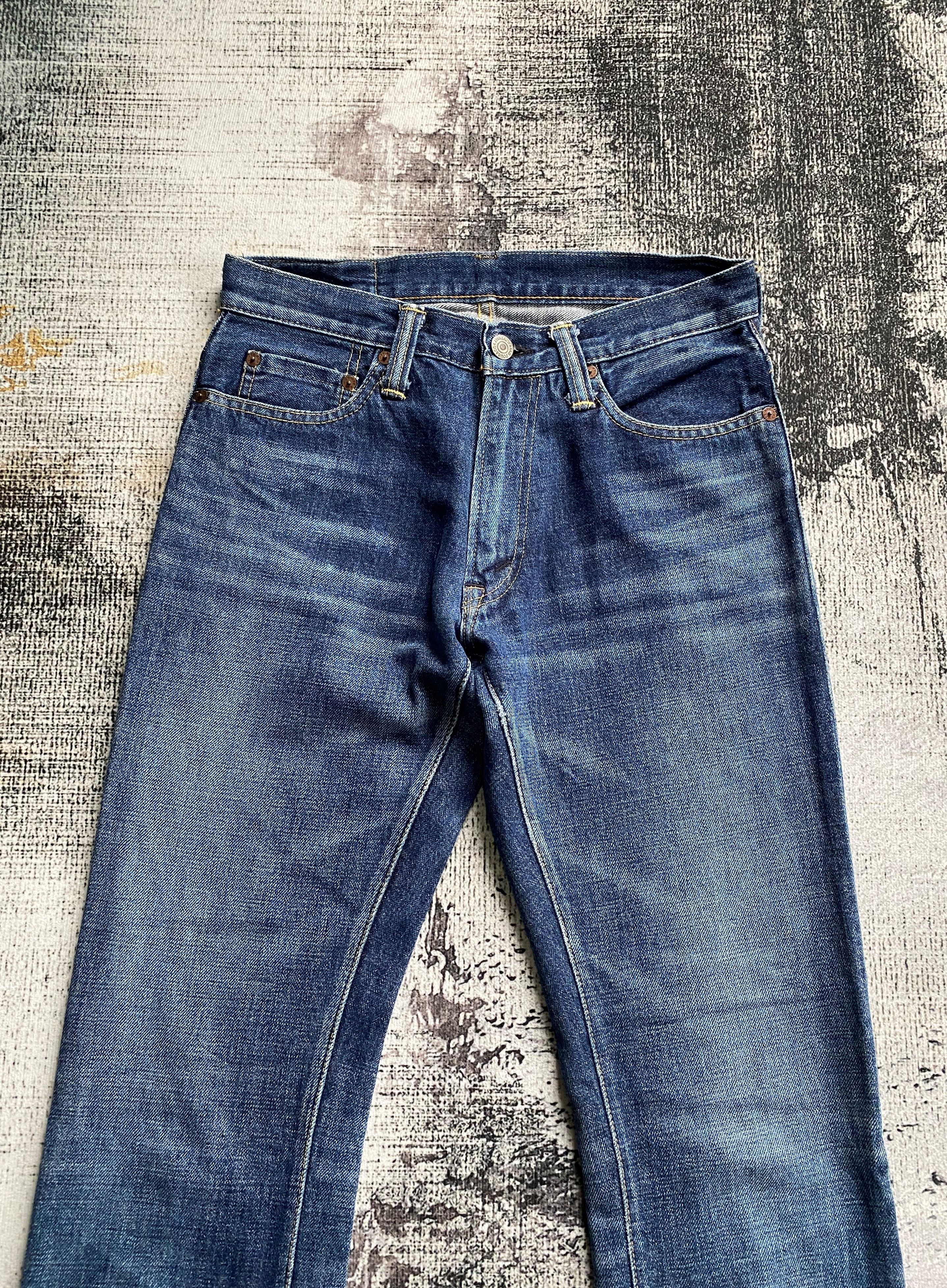 Alchemist RARE🔥Vintage Skull Jeans by Alchemist Slim Flare Punk Jeans Size US 29 - 4 Thumbnail