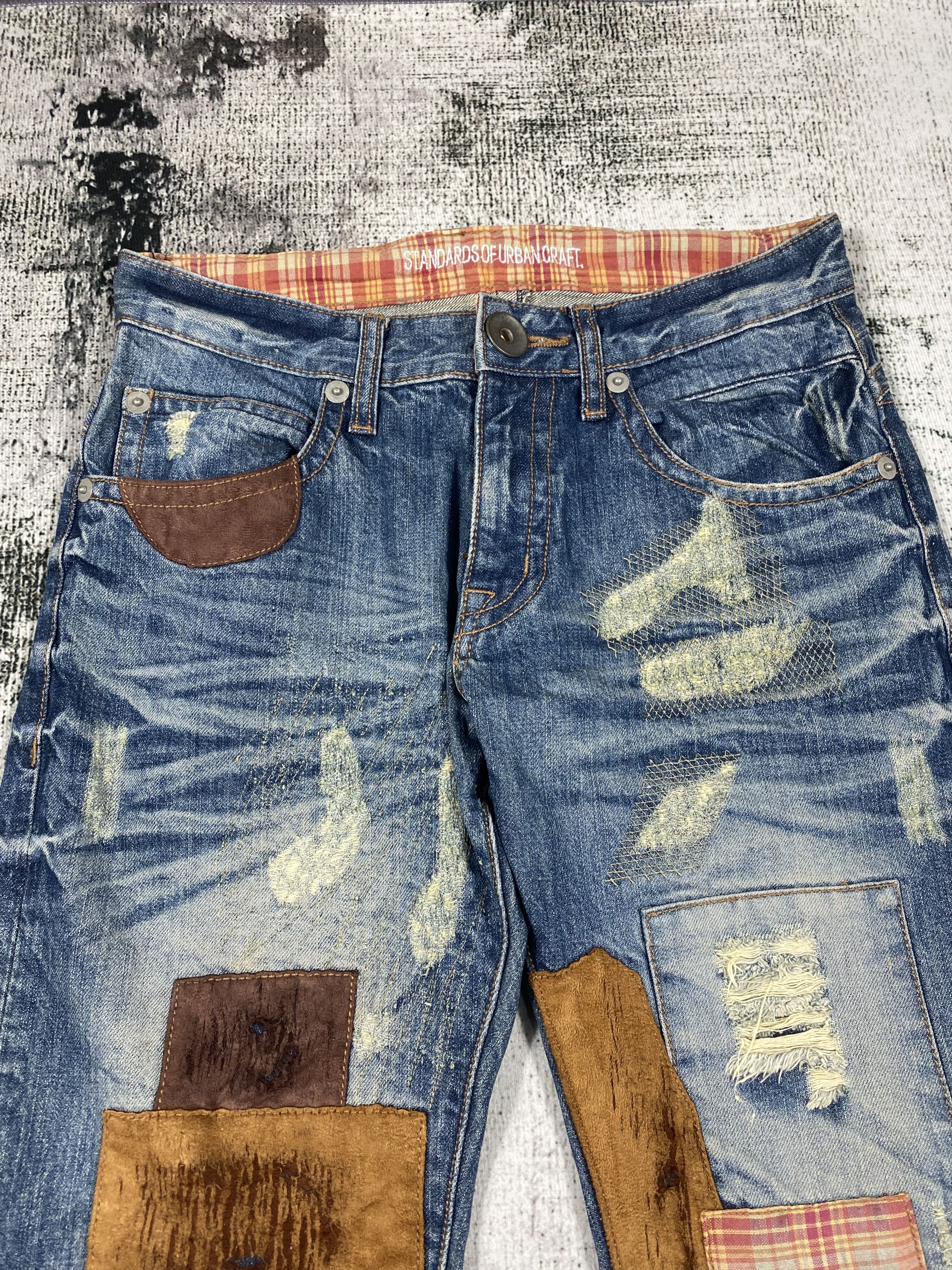 花京院典明　J-WORLD Vintage Japanese Brand Patchwork Distressed Denim