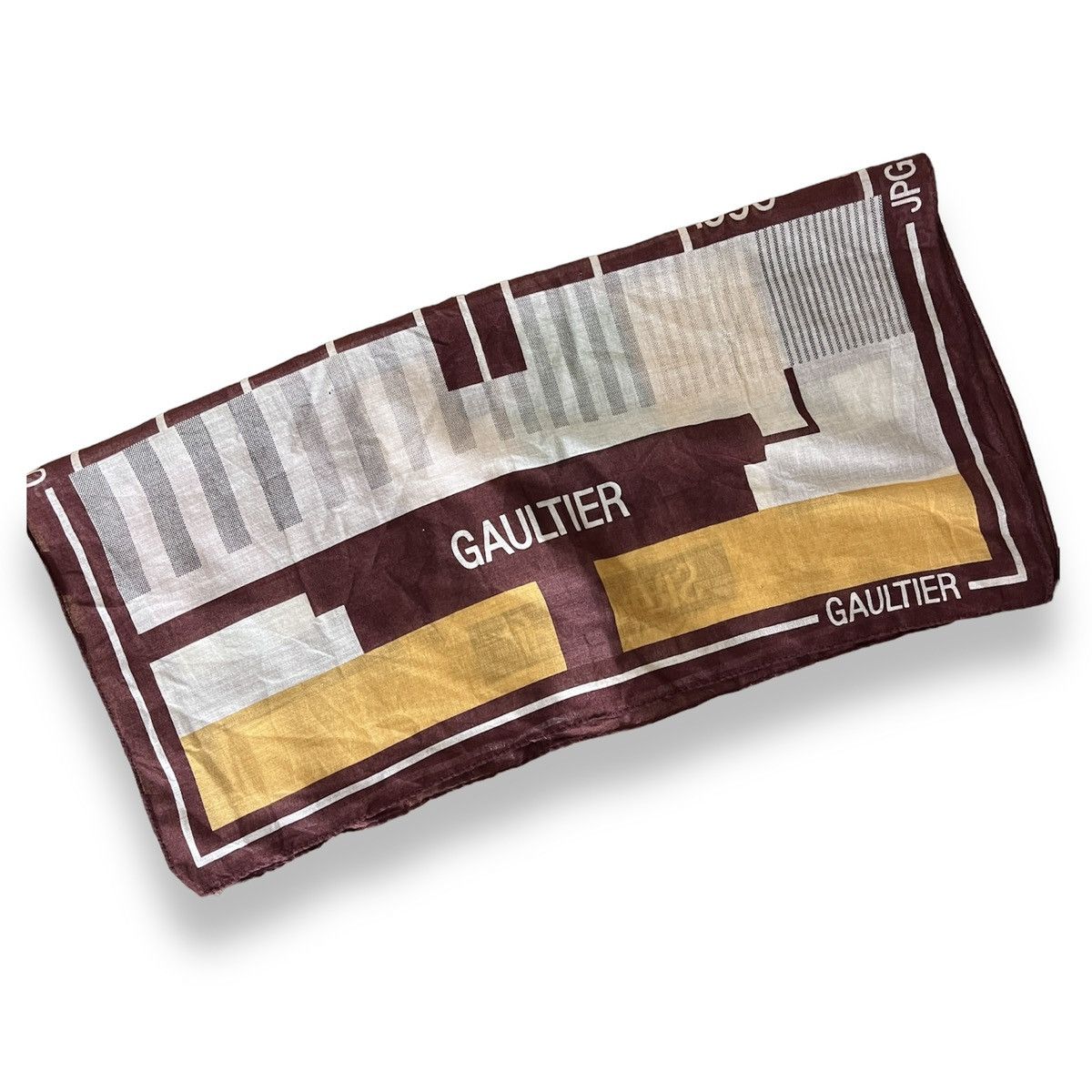 Jean Paul Gaultier × Vintage Vintage Jean Paul Gaultier Scarf Handkerchief Pocketsquare Size ONE SIZE - 6 Thumbnail