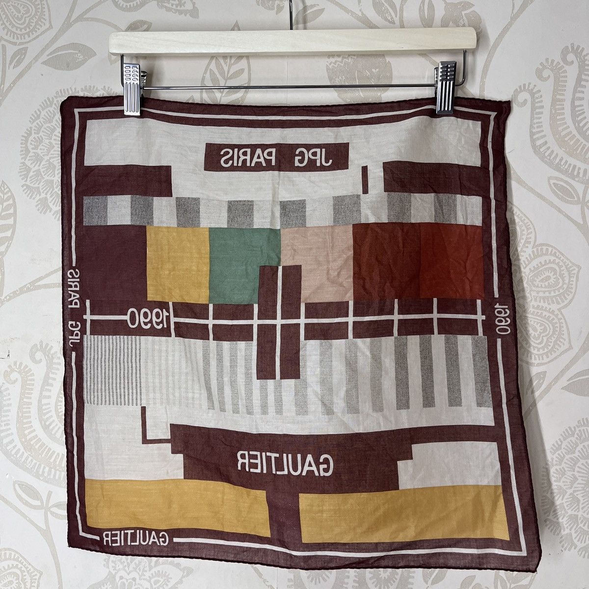 Jean Paul Gaultier × Vintage Vintage Jean Paul Gaultier Scarf Handkerchief Pocketsquare Size ONE SIZE - 16 Thumbnail