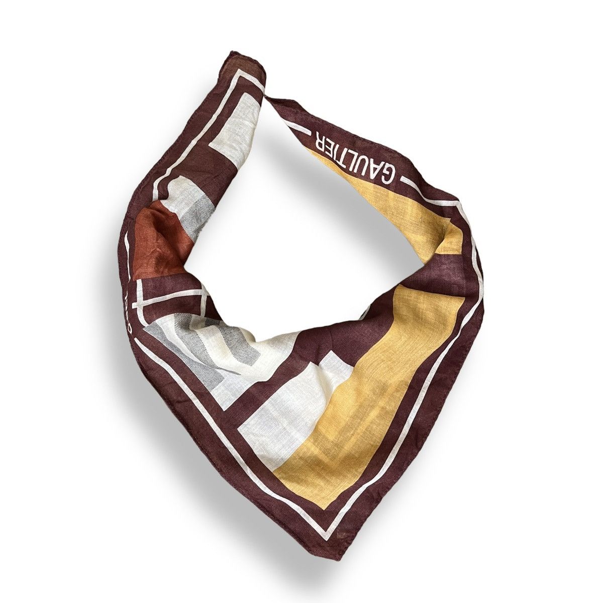 Jean Paul Gaultier × Vintage Vintage Jean Paul Gaultier Scarf Handkerchief Pocketsquare Size ONE SIZE - 3 Thumbnail