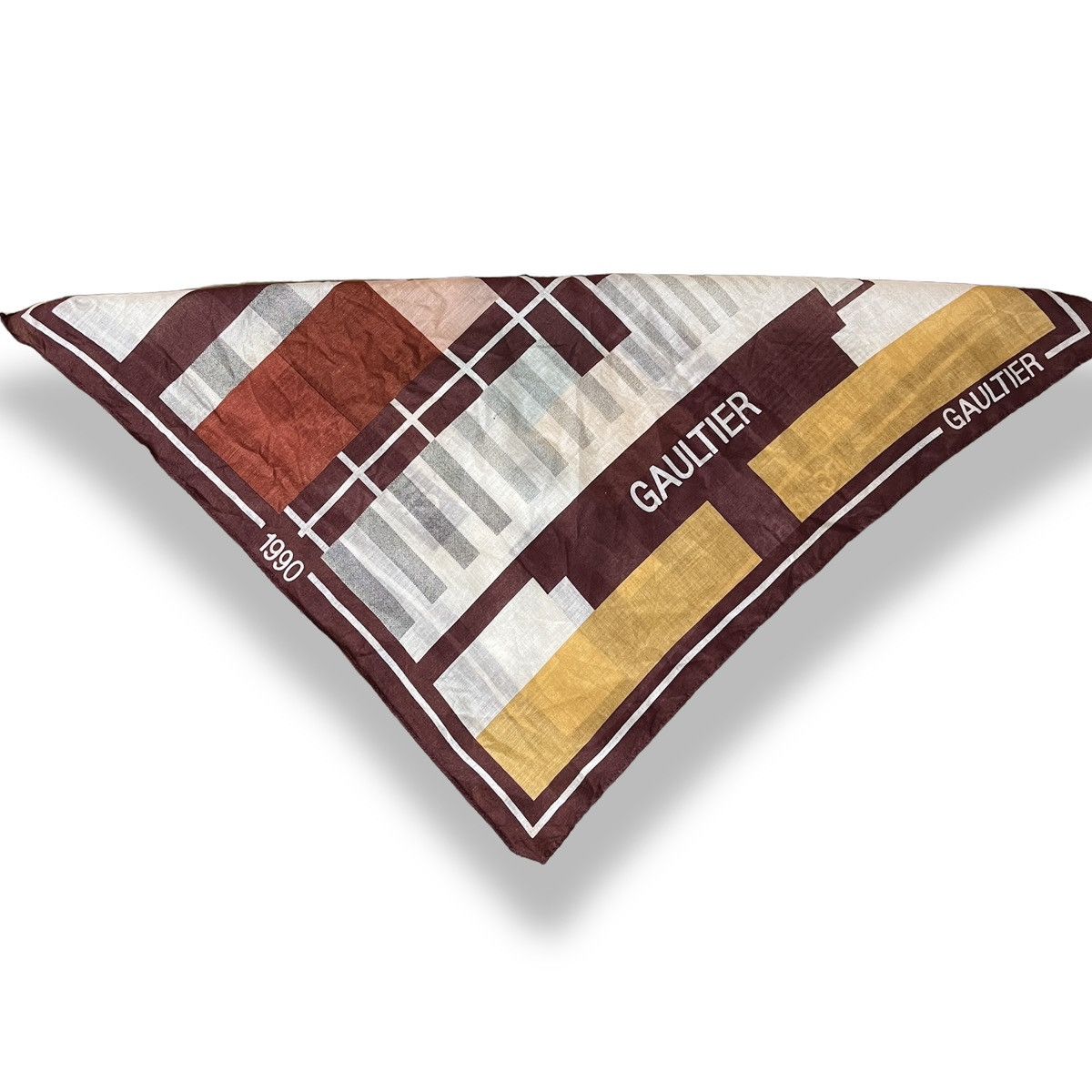 Jean Paul Gaultier × Vintage Vintage Jean Paul Gaultier Scarf Handkerchief Pocketsquare Size ONE SIZE - 4 Thumbnail