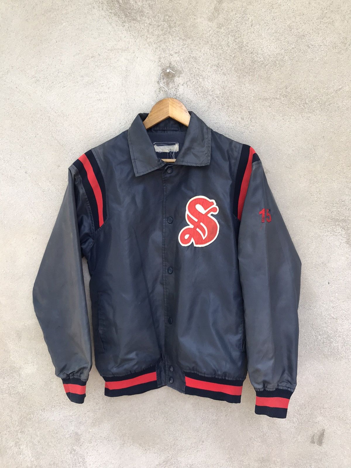 20471120 VINTAGE MIZUNO MLB OLD VARSITY JACKET Size US L / EU 52-54 / 3 - 2 Thumbnail