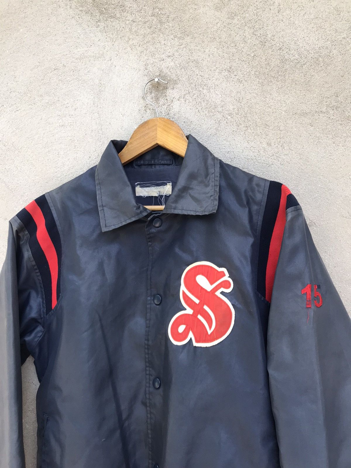 20471120 VINTAGE MIZUNO MLB OLD VARSITY JACKET Size US L / EU 52-54 / 3 - 5 Thumbnail