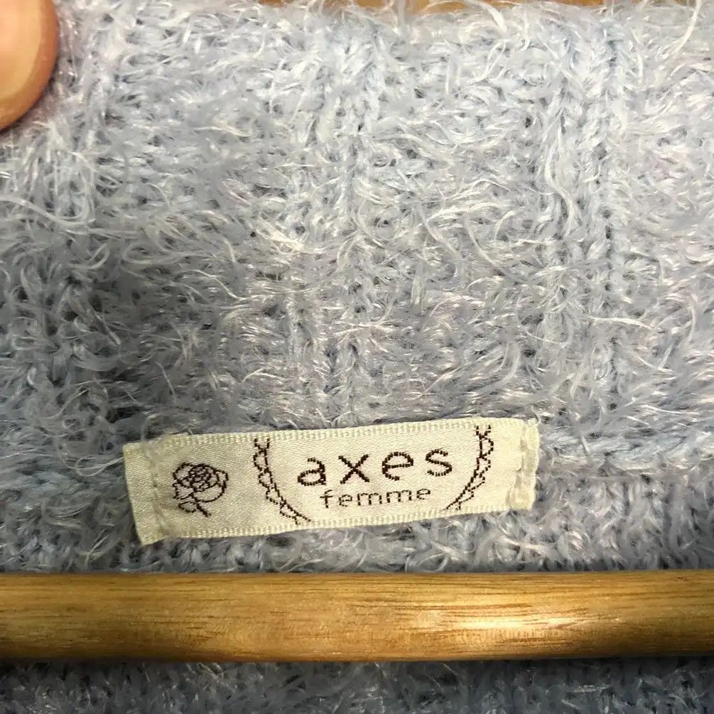 Homespun Knitwear × Japanese Brand Axes Femme Blue Shag Shaggy Fur Mohair Knitwear #725 Size M / US 6-8 / IT 42-44 - 7 Thumbnail