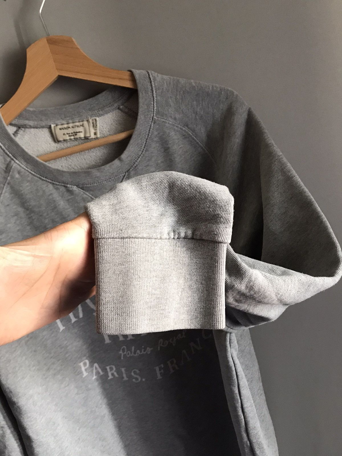 Maison Kitsune MAISON KITSUNE Palais Royal Gray Sweatshirt Size US M / EU 48-50 / 2 - 7 Thumbnail