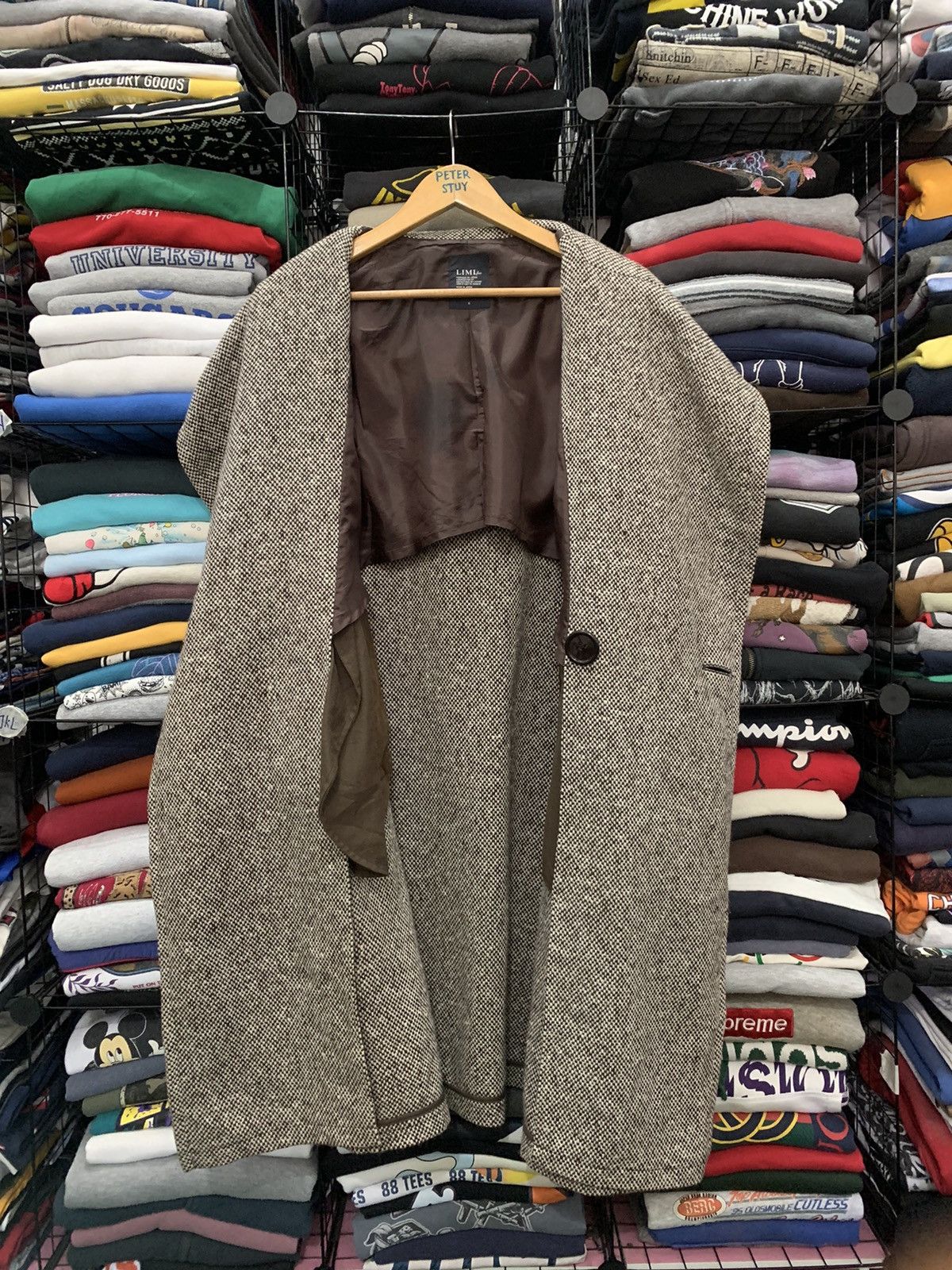 Limi Feu YOHJI YAMAMOTO LIMI few DOUBLE BREASTED WOOL COAT Size US S / EU 44-46 / 1 - 6 Thumbnail