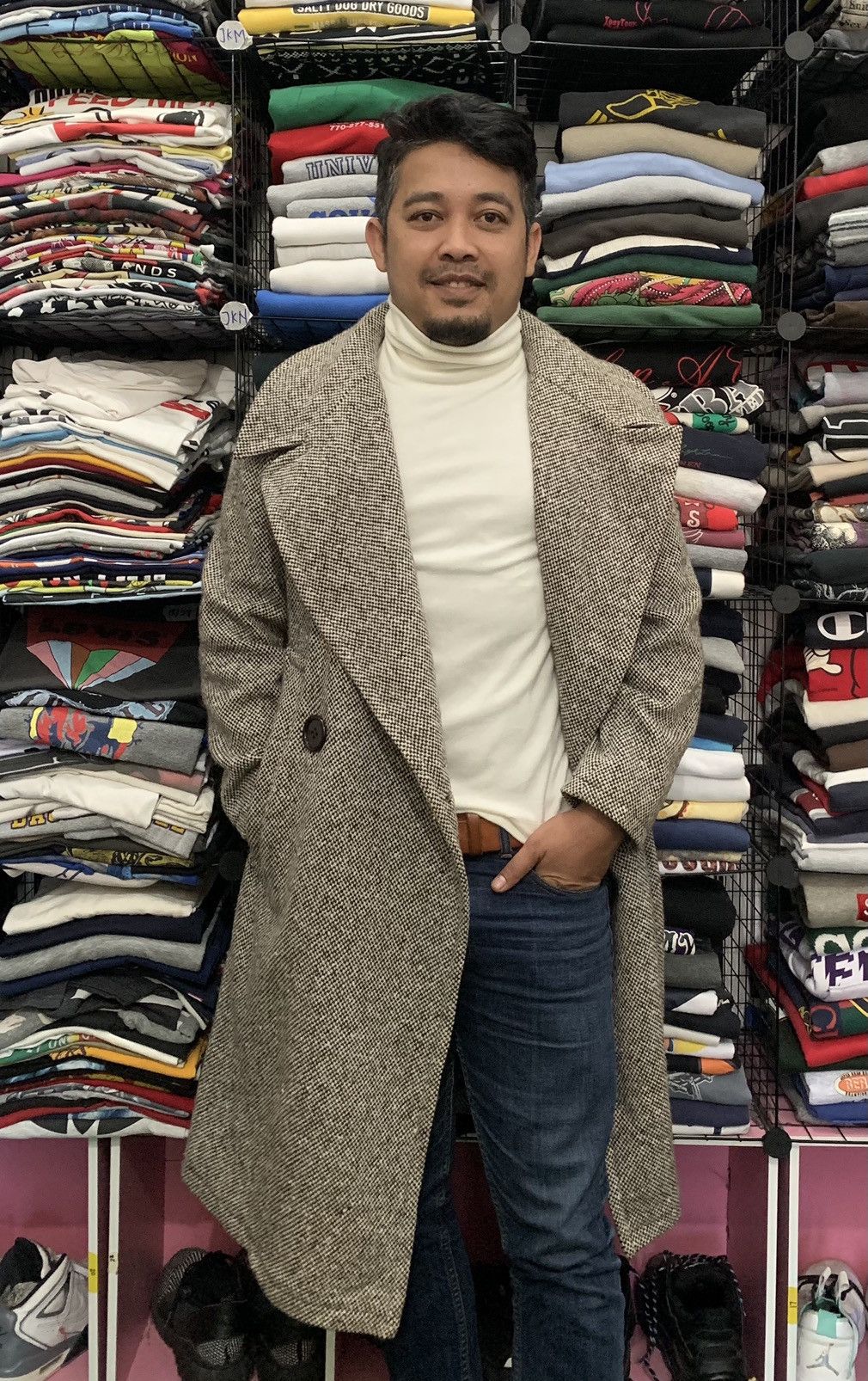 Limi Feu YOHJI YAMAMOTO LIMI few DOUBLE BREASTED WOOL COAT Size US S / EU 44-46 / 1 - 15 Thumbnail