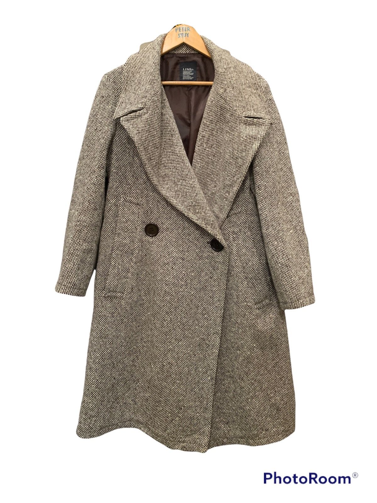 Limi Feu YOHJI YAMAMOTO LIMI few DOUBLE BREASTED WOOL COAT Size US S / EU 44-46 / 1 - 1 Thumbnail