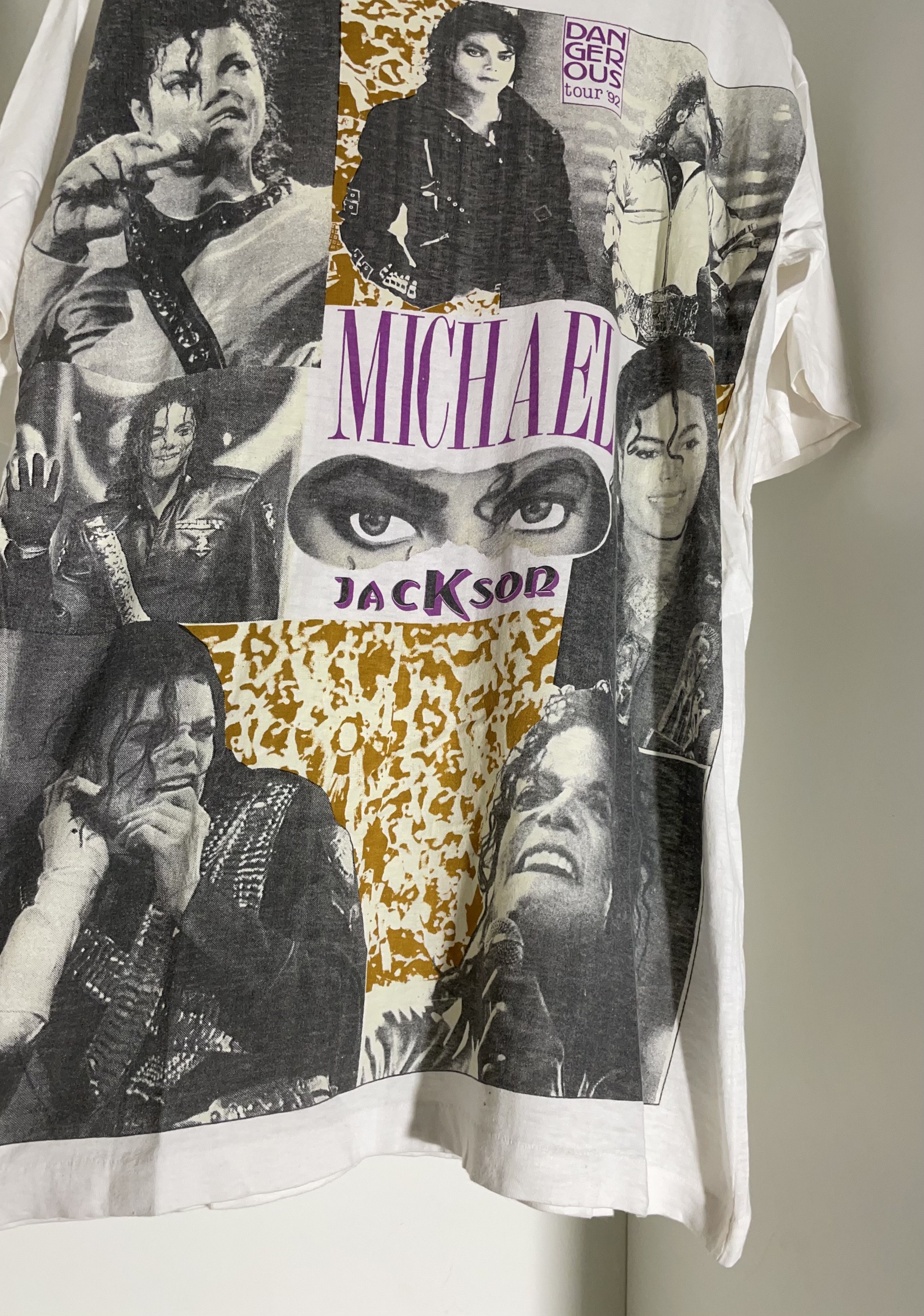 Band Tees Vintage 1992 Michael Jackson Dangerous Tour full print Size US XL / EU 56 / 4 - 3 Thumbnail