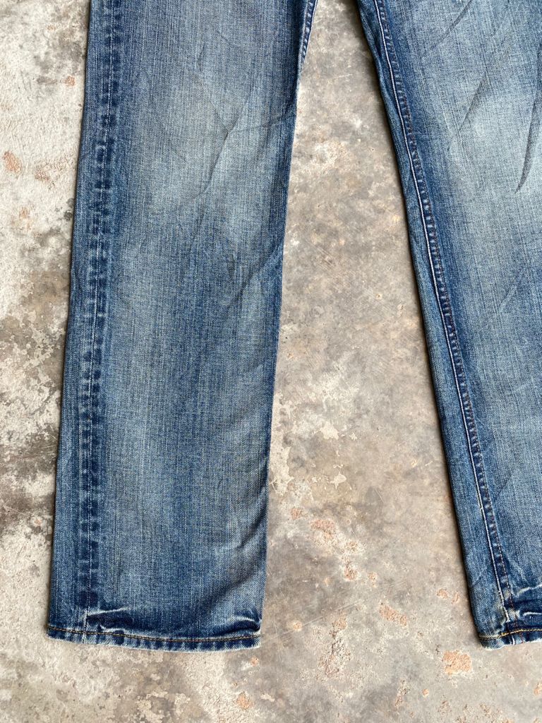 Japanese Brand × Vintage Japanese Back Number Light Wash Distressed Denim Size US 29 - 10 Thumbnail