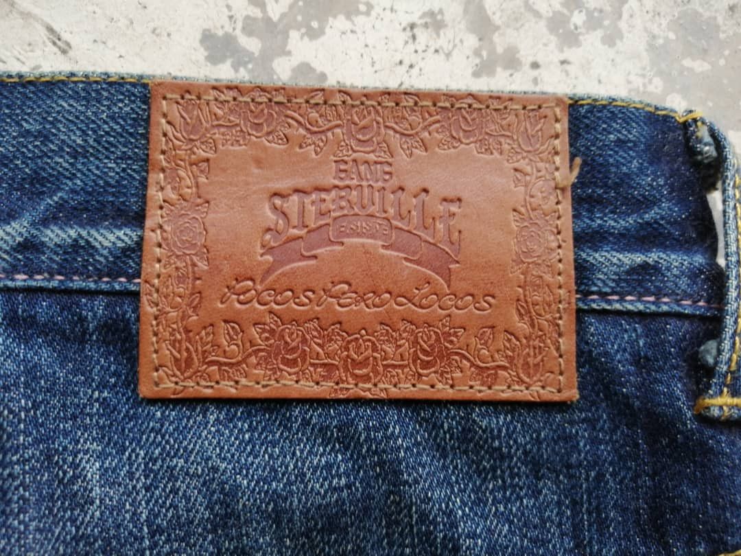 Japanese Brand RARE🔥Faded Wash Dirty Whisker Gang Sterrville Redline Jeans Size US 32 / EU 48 - 15 Thumbnail