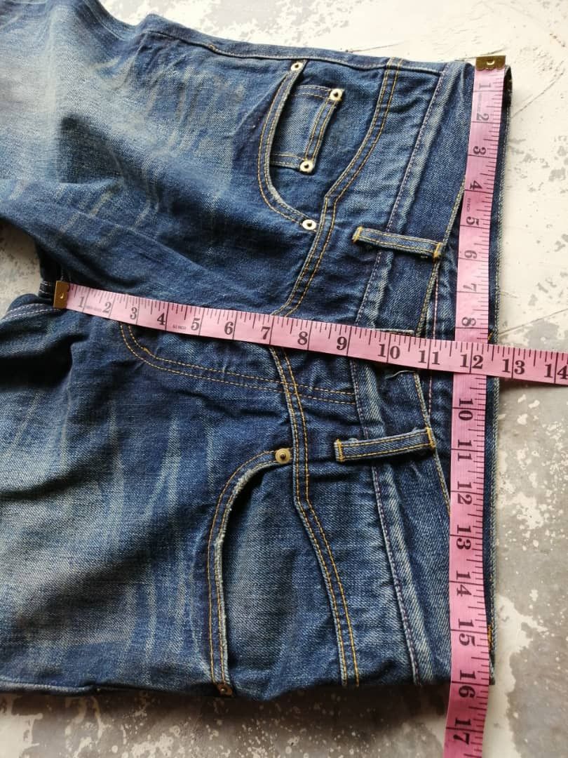 Japanese Brand RARE🔥Faded Wash Dirty Whisker Gang Sterrville Redline Jeans Size US 32 / EU 48 - 17 Thumbnail