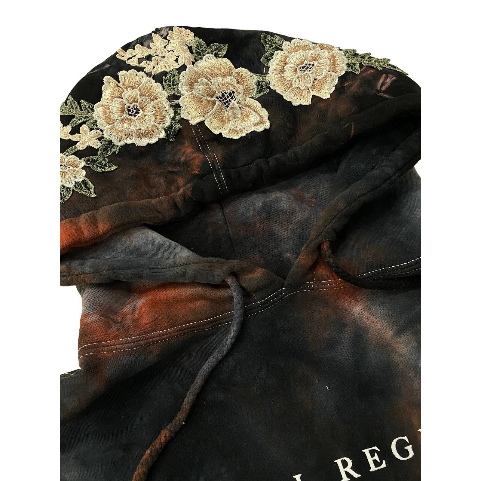 Civil Regime Civil Regime White Rose Tie Dye Hoodie in Blessed Ashes