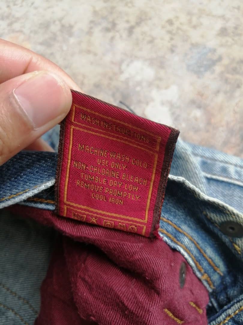 Other Faded Wash The Denim Factory Distressed Denim Jeans Size US 34 / EU 50 - 11 Thumbnail