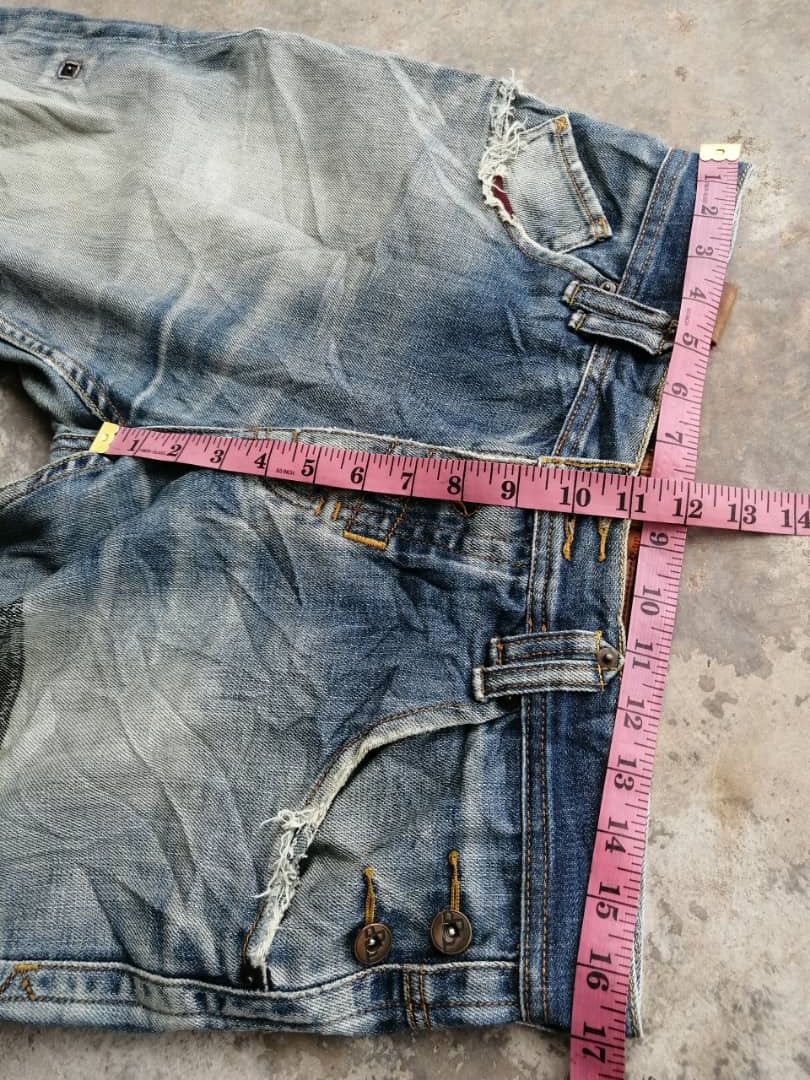 Other Faded Wash The Denim Factory Distressed Denim Jeans Size US 34 / EU 50 - 19 Thumbnail