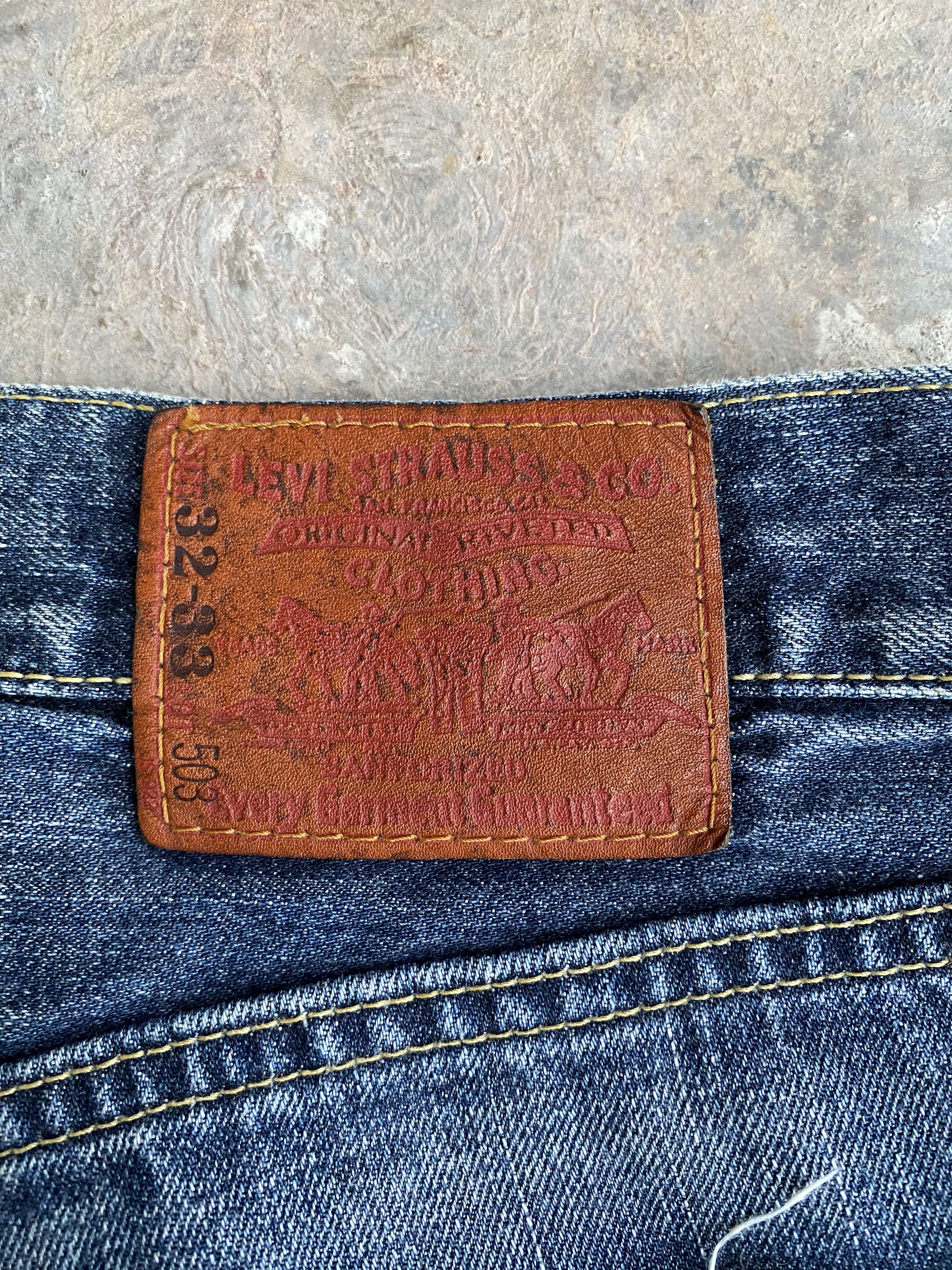 Levi's × Vintage Light Wash Whiskers Vintage Levi's 503B Jeans 32x32 Denim Size US 32 / EU 48 - 13 Thumbnail