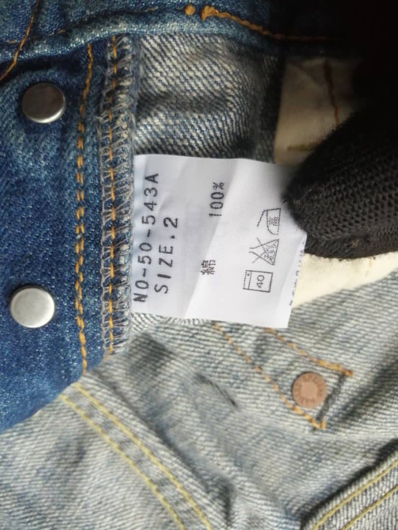 OMNIGOD × Vintage Vintage Light Wash Whiskers Distress Omnigod Redline Jeans Size US 30 / EU 46 - 12 Thumbnail