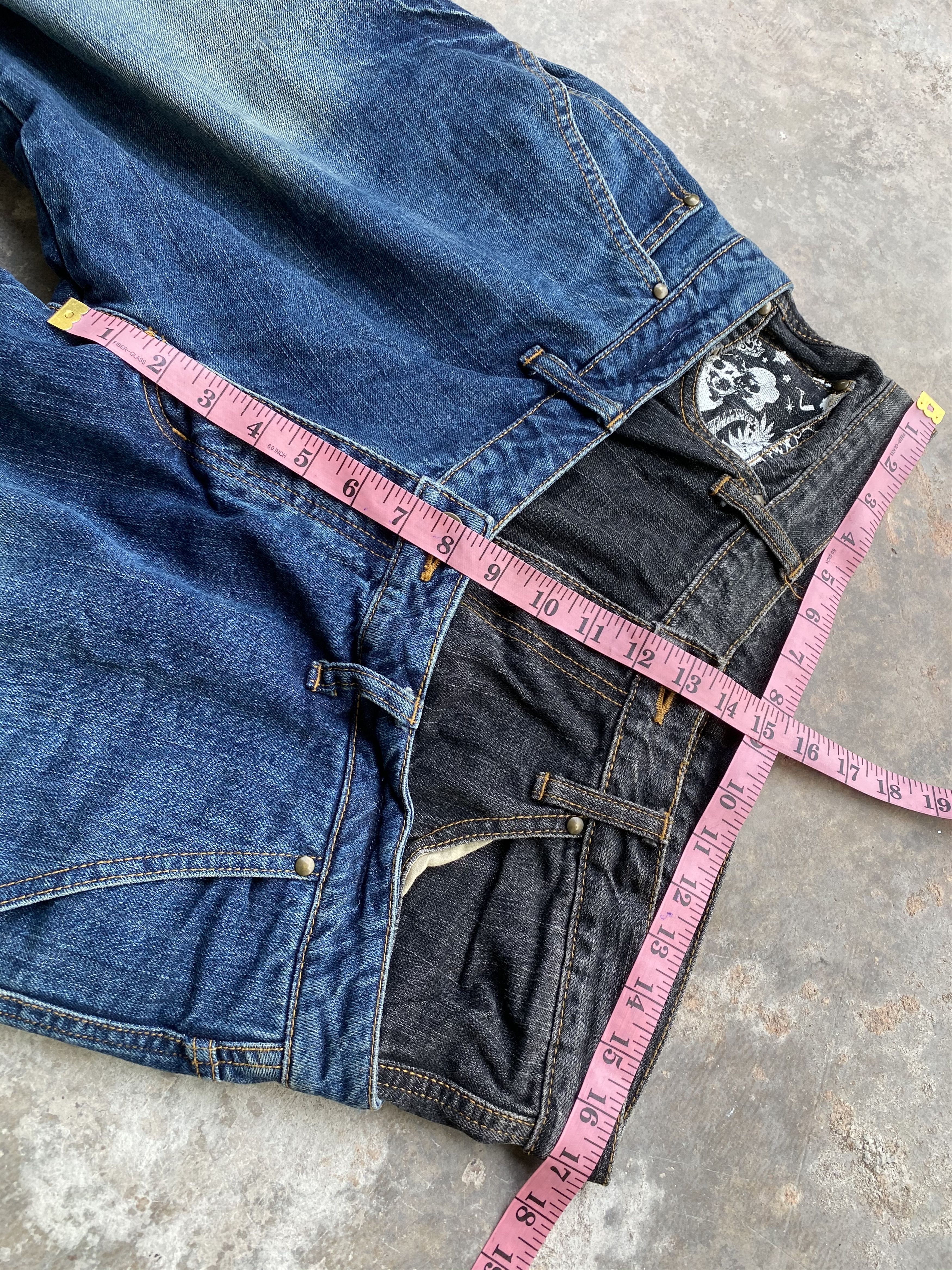 If Six Was Nine × Japanese Brand Stylekey Japanese Brand Double Waist Weird Streetwear Pants Size US 34 / EU 50 - 15 Thumbnail