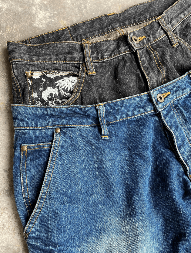 If Six Was Nine × Japanese Brand Stylekey Japanese Brand Double Waist Weird Streetwear Pants Size US 34 / EU 50 - 5 Thumbnail