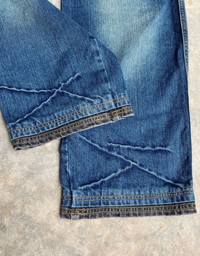 If Six Was Nine × Japanese Brand Stylekey Japanese Brand Double Waist Weird Streetwear Pants Size US 34 / EU 50 - 13 Thumbnail