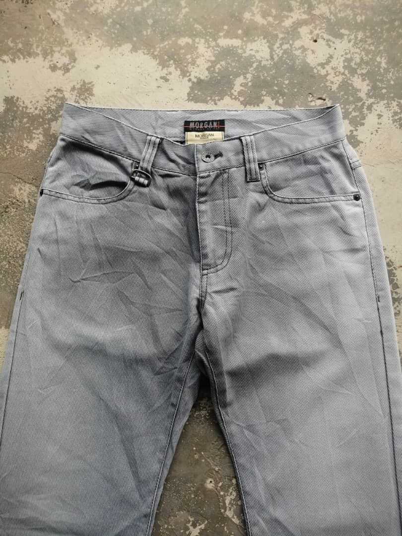 Japanese Brand × Morgan Homme Rare Light Grey Wash Morgan Homme 10th Annivessary Jeans Size US 28 / EU 44 - 3 Thumbnail