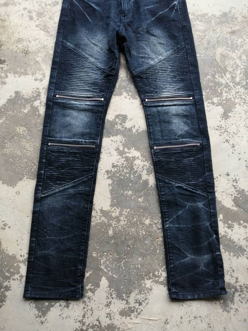 Japanese Brand Growth by Grail Japanese Biker Jeans Denim Size US 30 / EU 46 - 5 Thumbnail