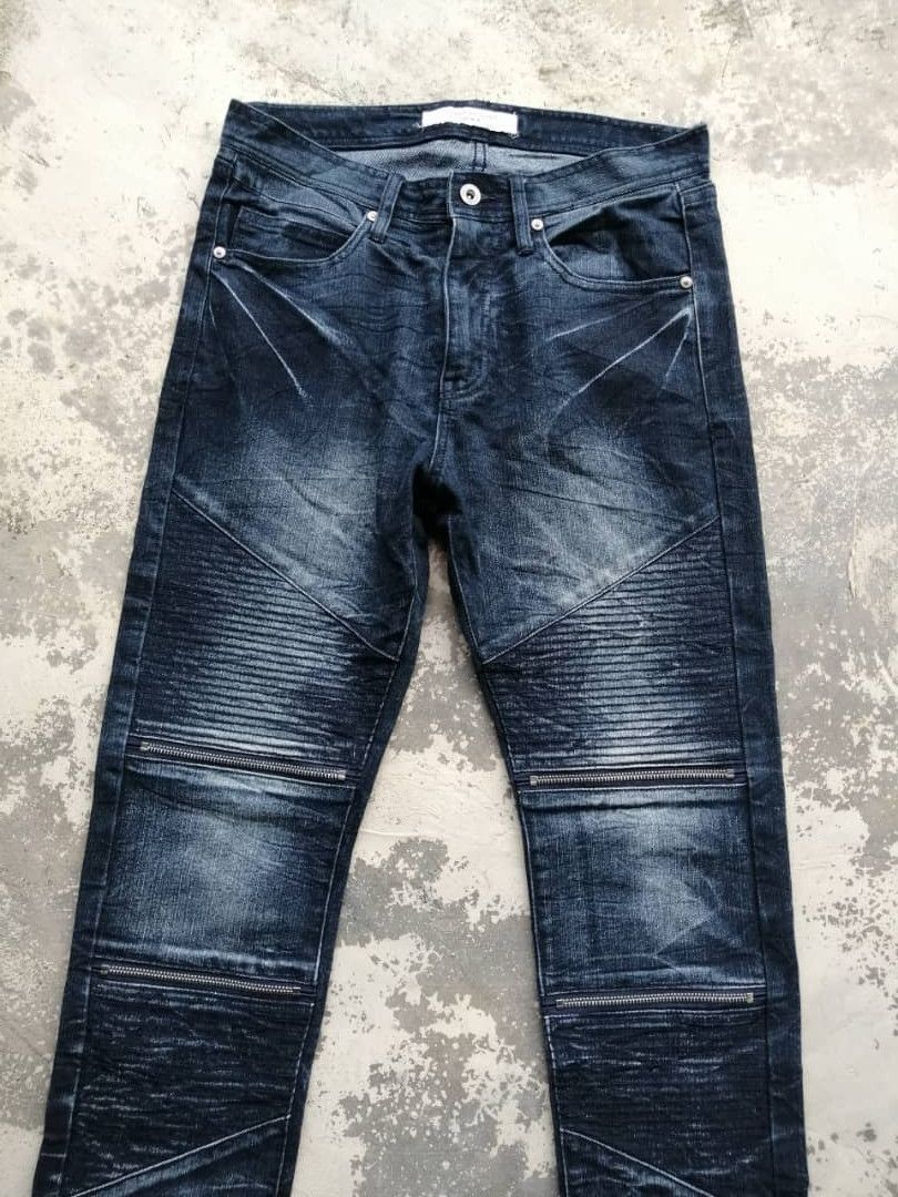 Japanese Brand Growth by Grail Japanese Biker Jeans Denim Size US 30 / EU 46 - 3 Thumbnail
